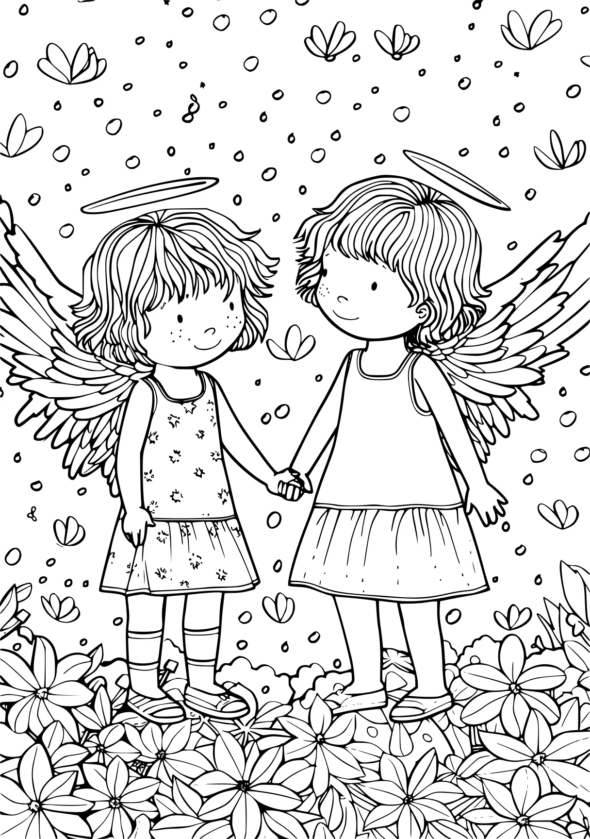 stitch and angel coloring pages, wings, butterflies, fairy, free page downloads