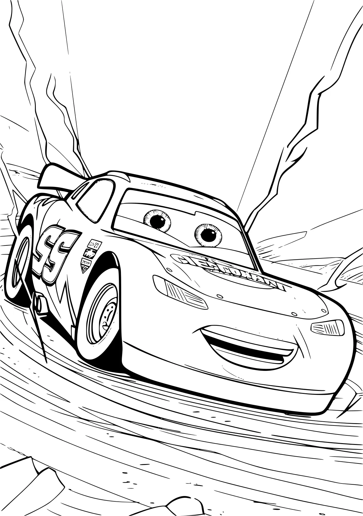 lightning mcqueen coloring page speed, cars, race, car, nascar, free downloads