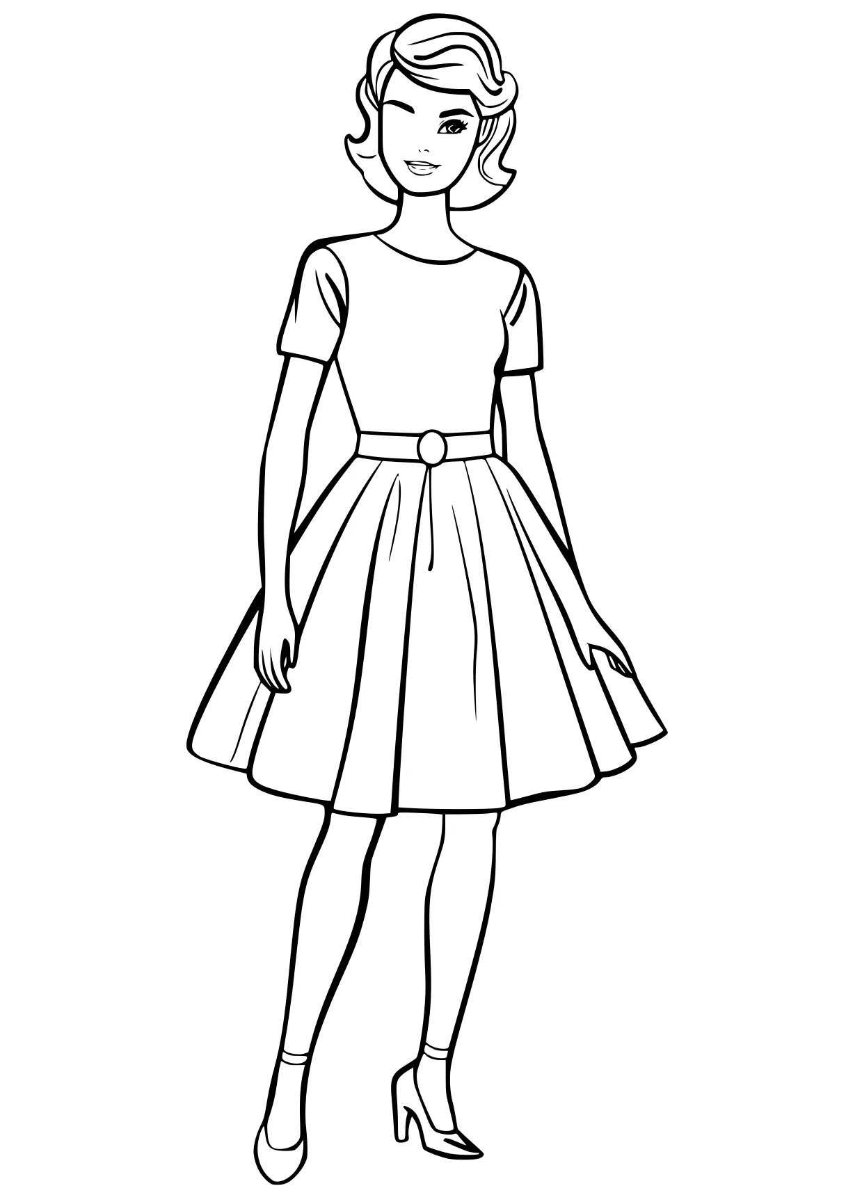 barbie doll coloring pages sailor, dresses, girl, daisy, clothes, free page downloads