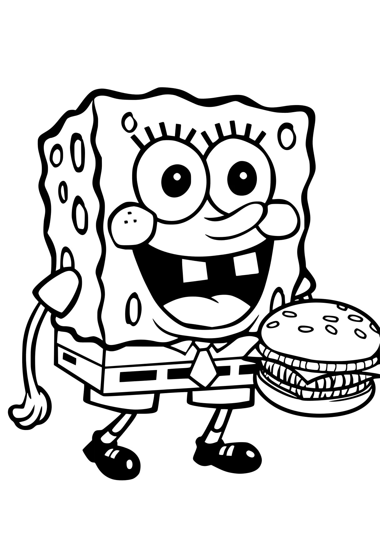 sponge bob coloring pages squarepants, spongebob, sponge, burger, squidward, free page downloads