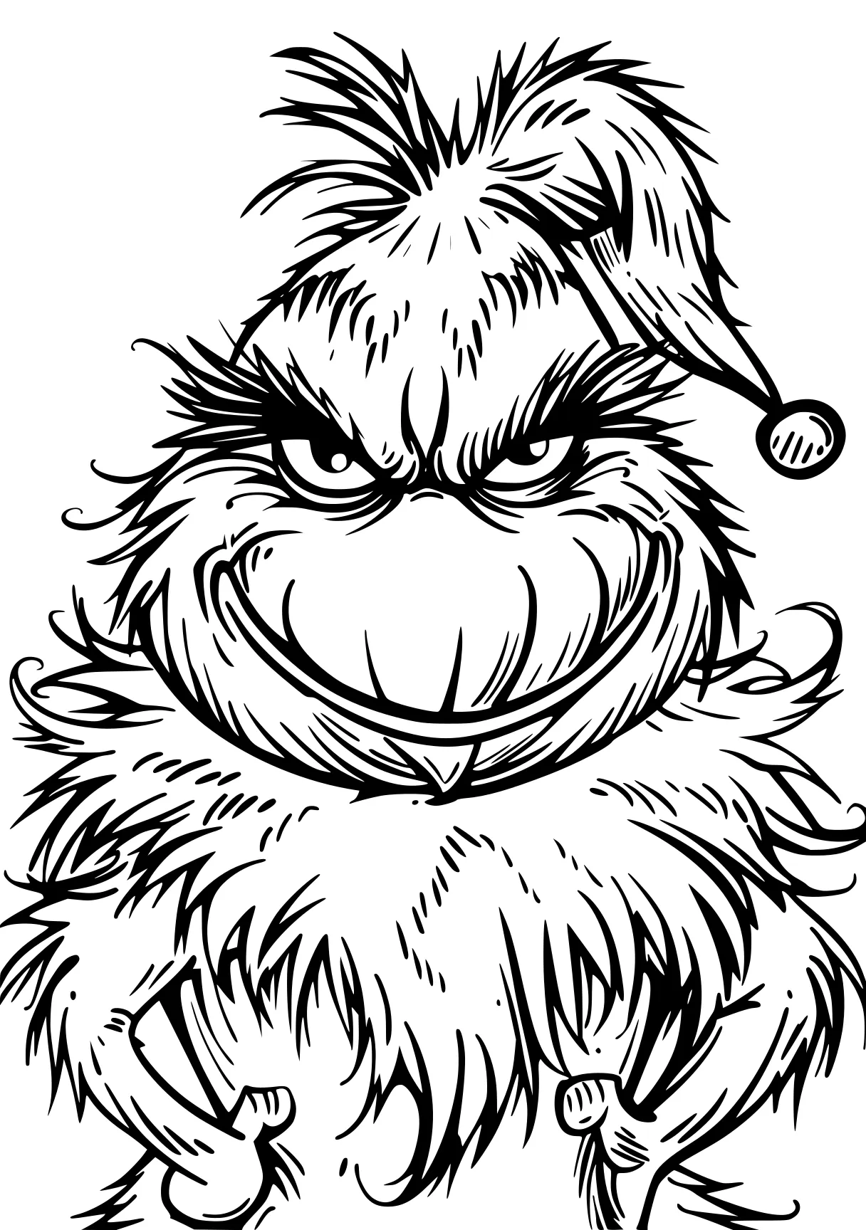 grinch coloring grinch, bumble, gorilla, bigfoot, elmo, free page downloads