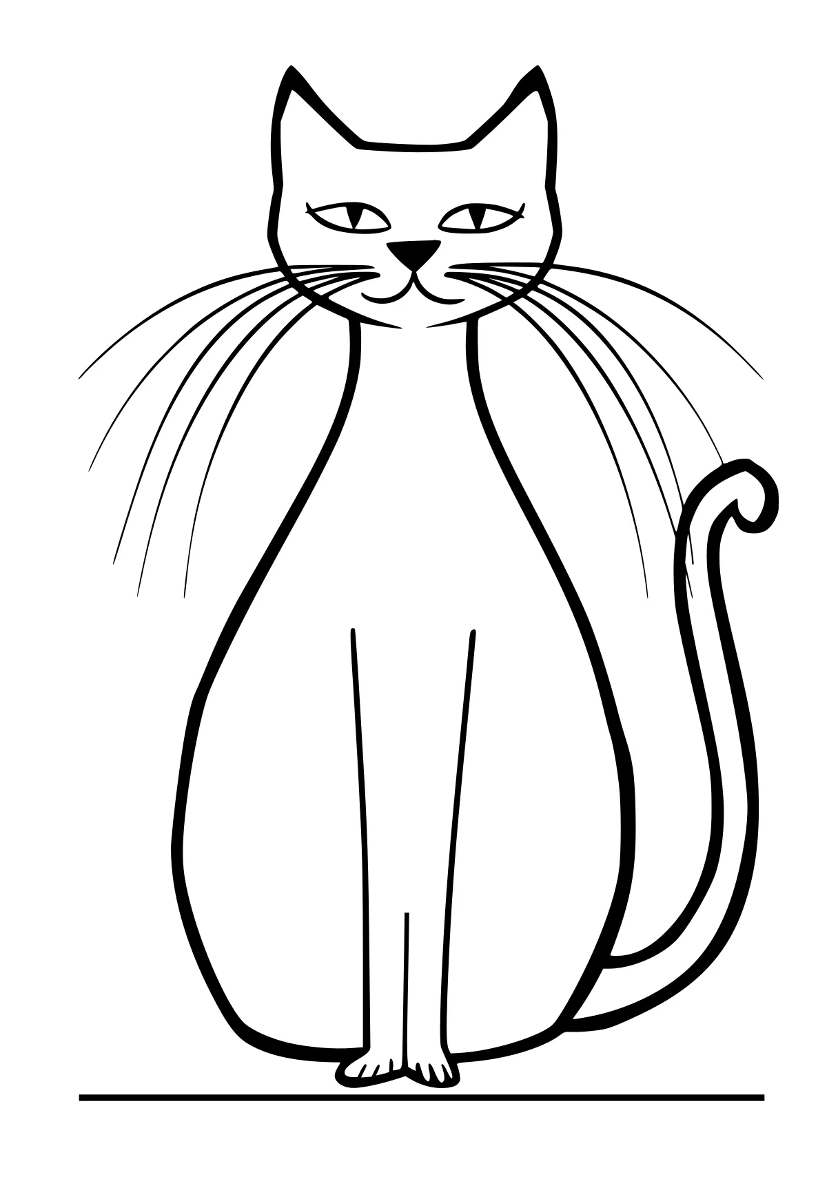 cat coloring pages printable cat, caticorn, garfield, aristocats, mew, free page downloads