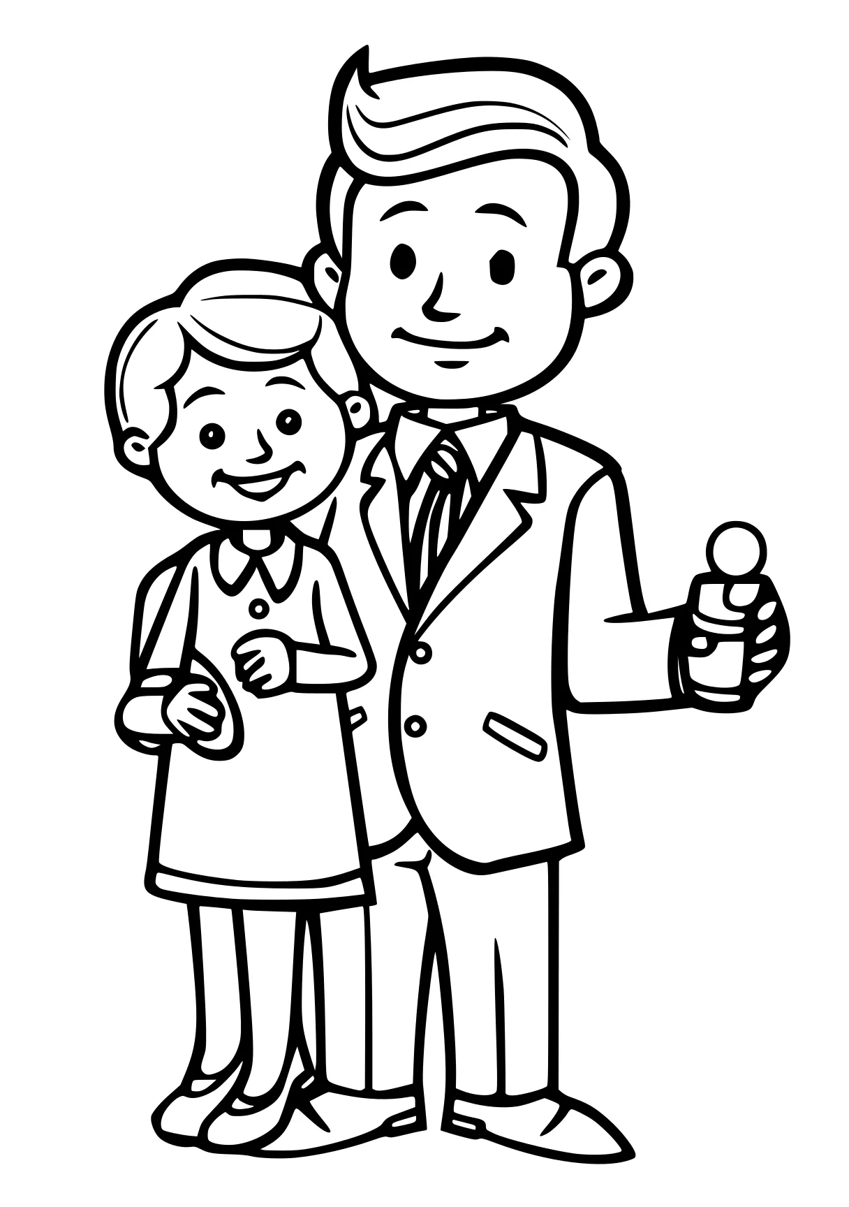 father's day coloring pages, grandparents, commercial, doctors, free page downloads