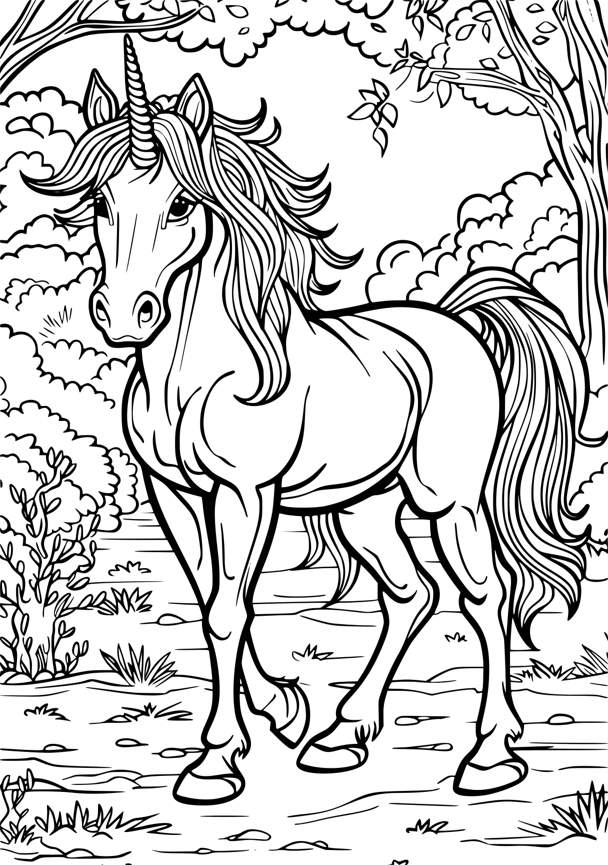 unicorn coloring pages free unicorn, horse, pony, page downloads