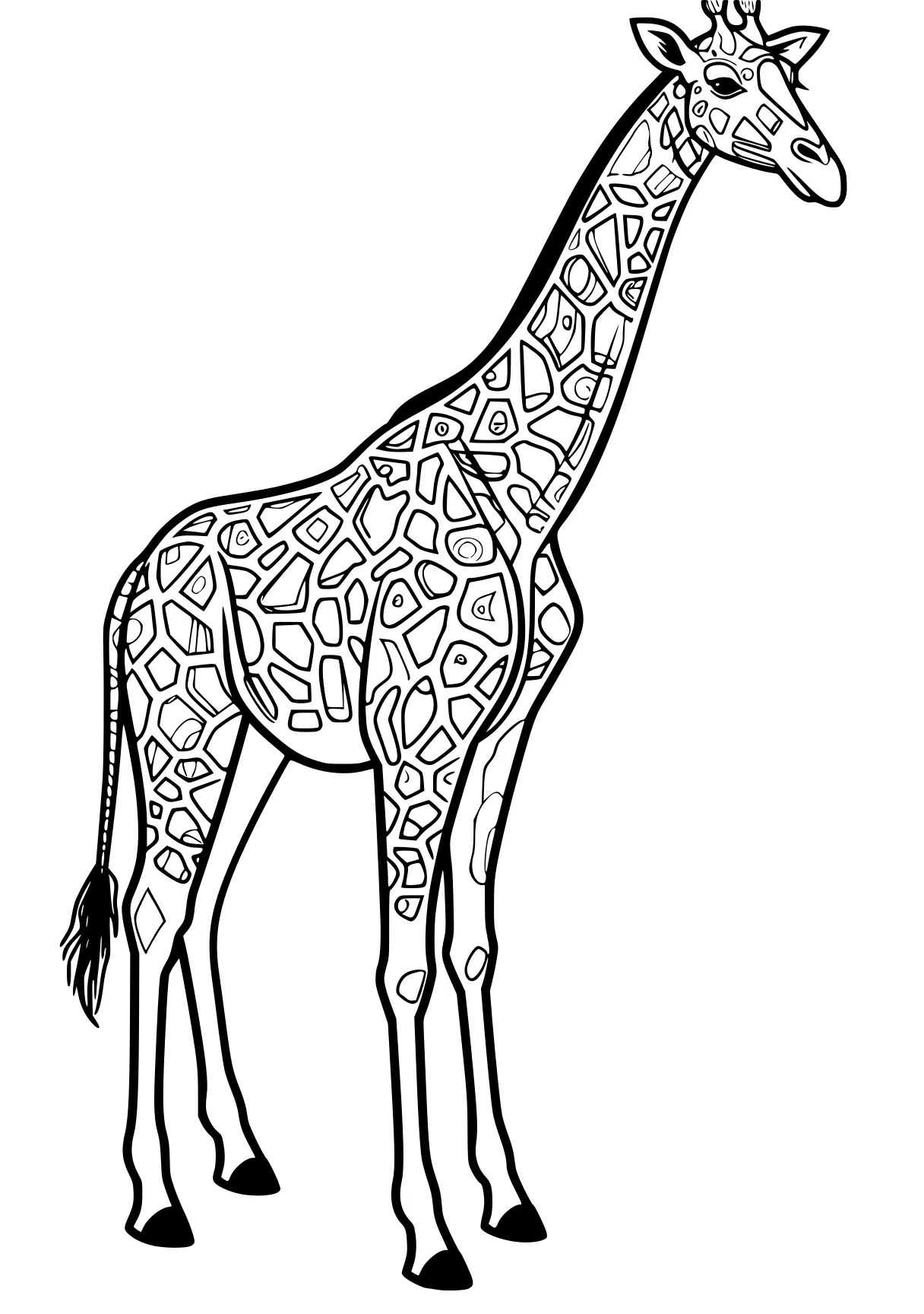 giraffe coloring giraffe, llama, brachiosaurus, camel, horse, free page downloads