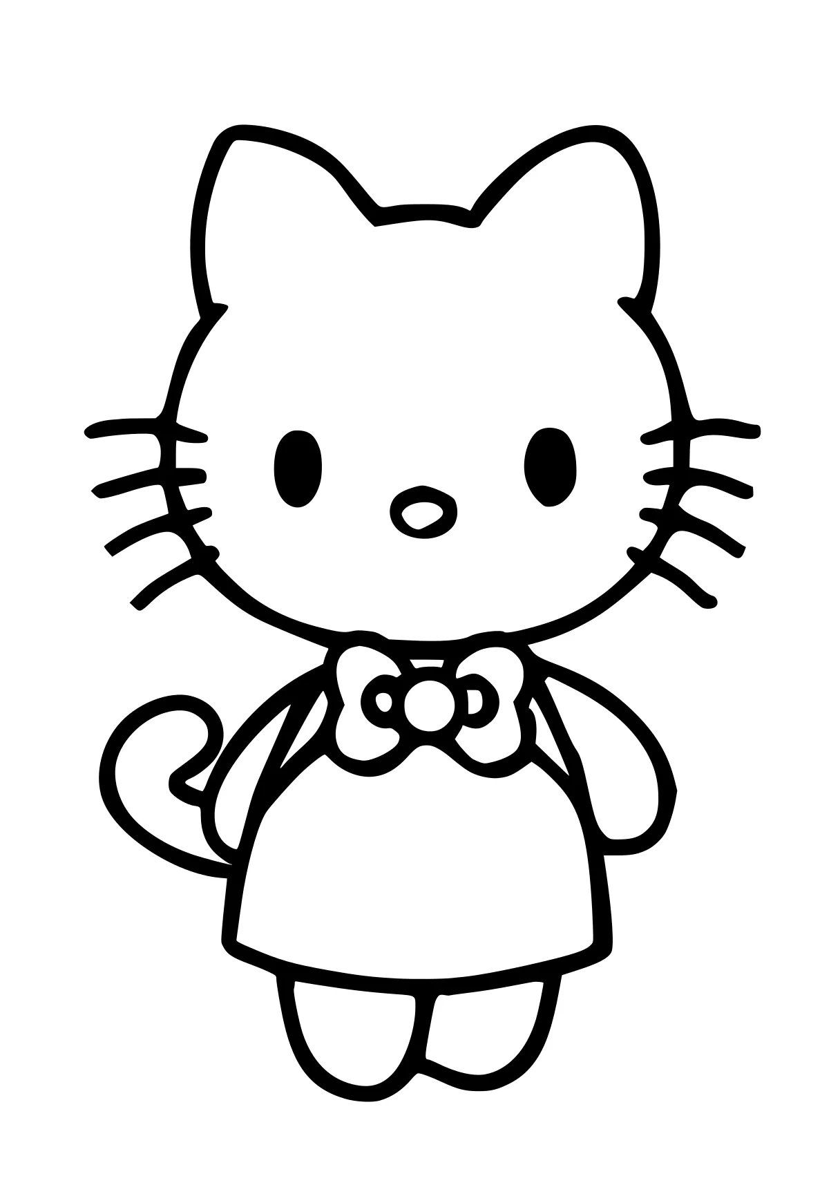 hello kitty coloring sheet sanrio, kitty, mouse, aristocats, cinnamoroll, free page downloads