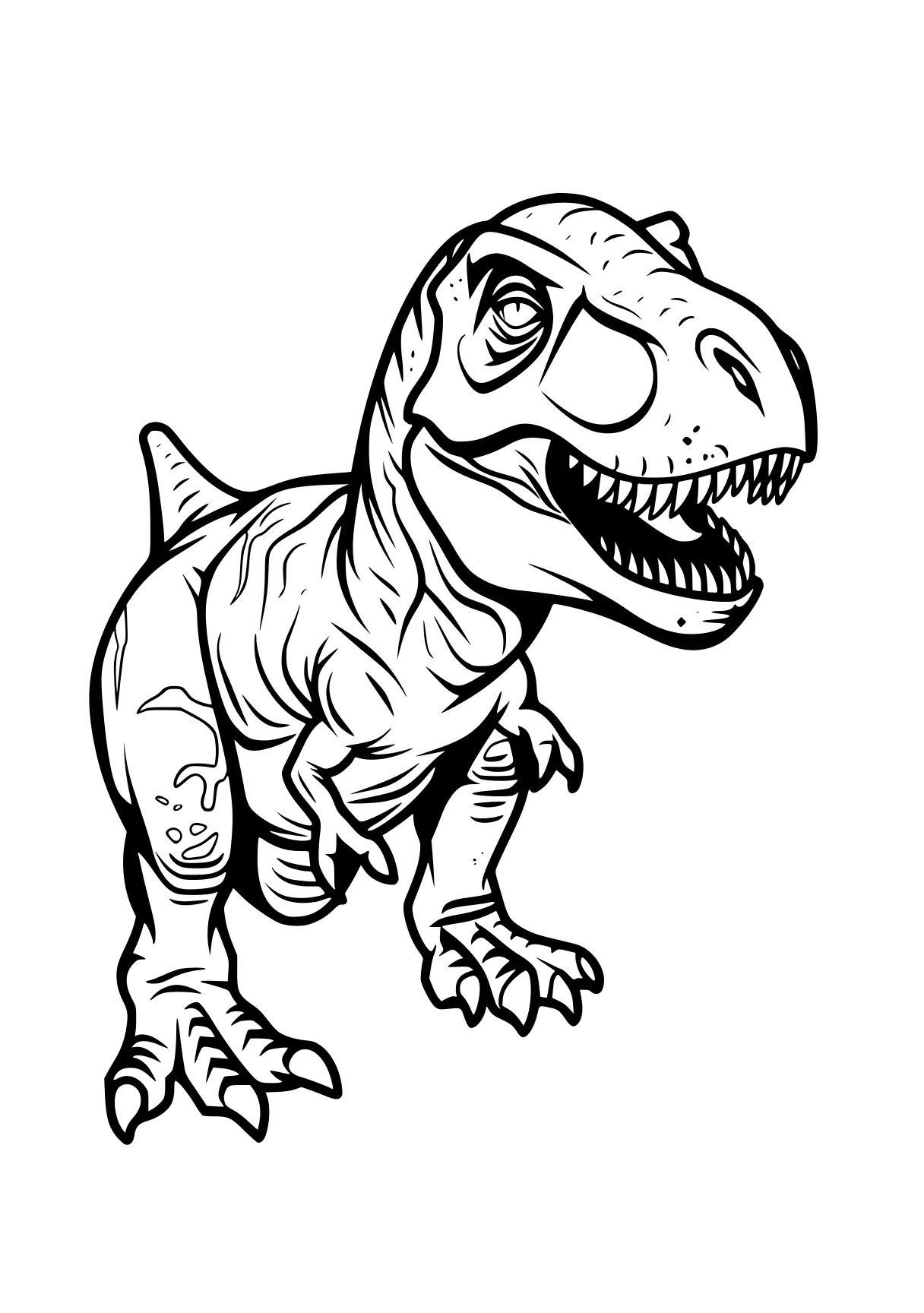 trex coloring trex, t-rex, tyrannosaurus, indoraptor, velociraptor, free page downloads