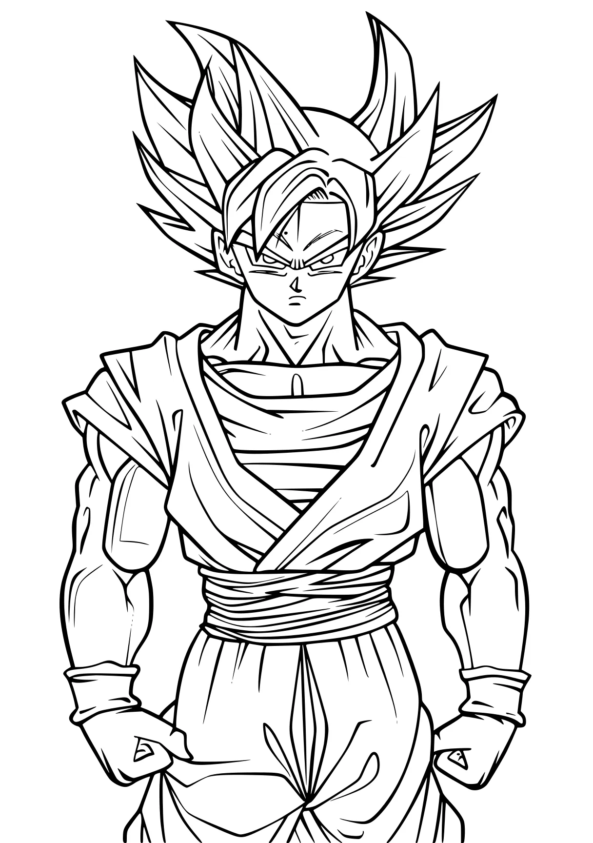 goku coloring pages gogeta, vegeta, broly, goku, vegito, free page downloads