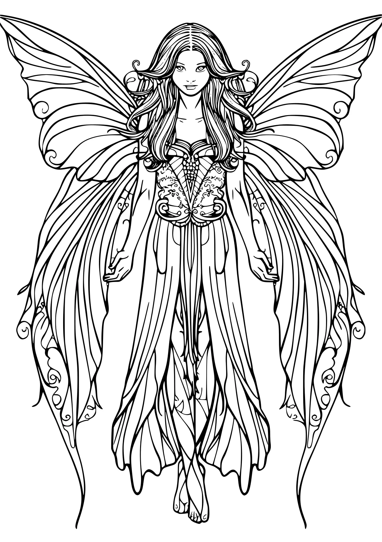 coloring pages for adults pdf angel, fairy, wings, winx, free page downloads