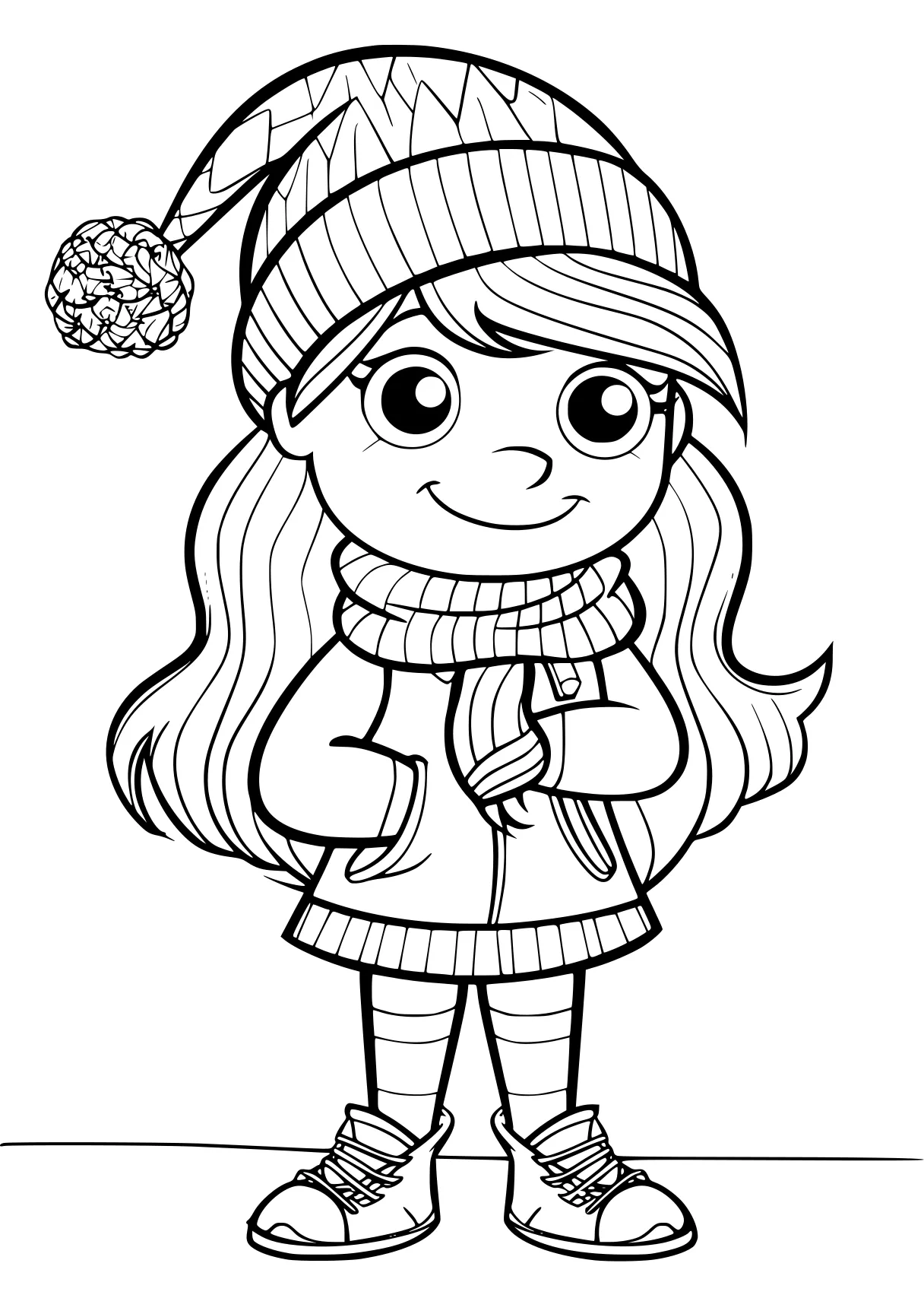 free coloring sheets beanie, winter, illustrator, acorn, page downloads