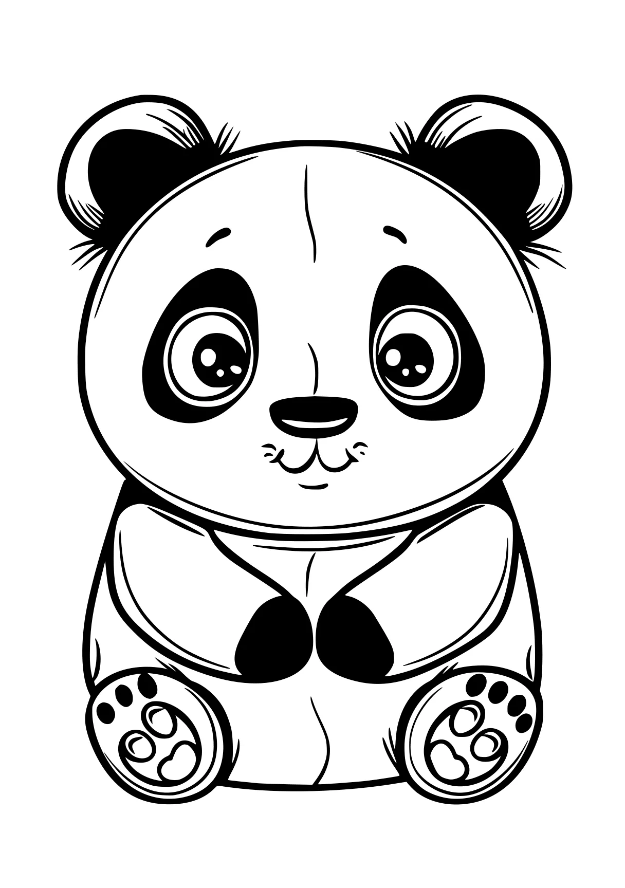 cute coloring pages printable panda, raccoon, racoon, bear, koala, free page downloads