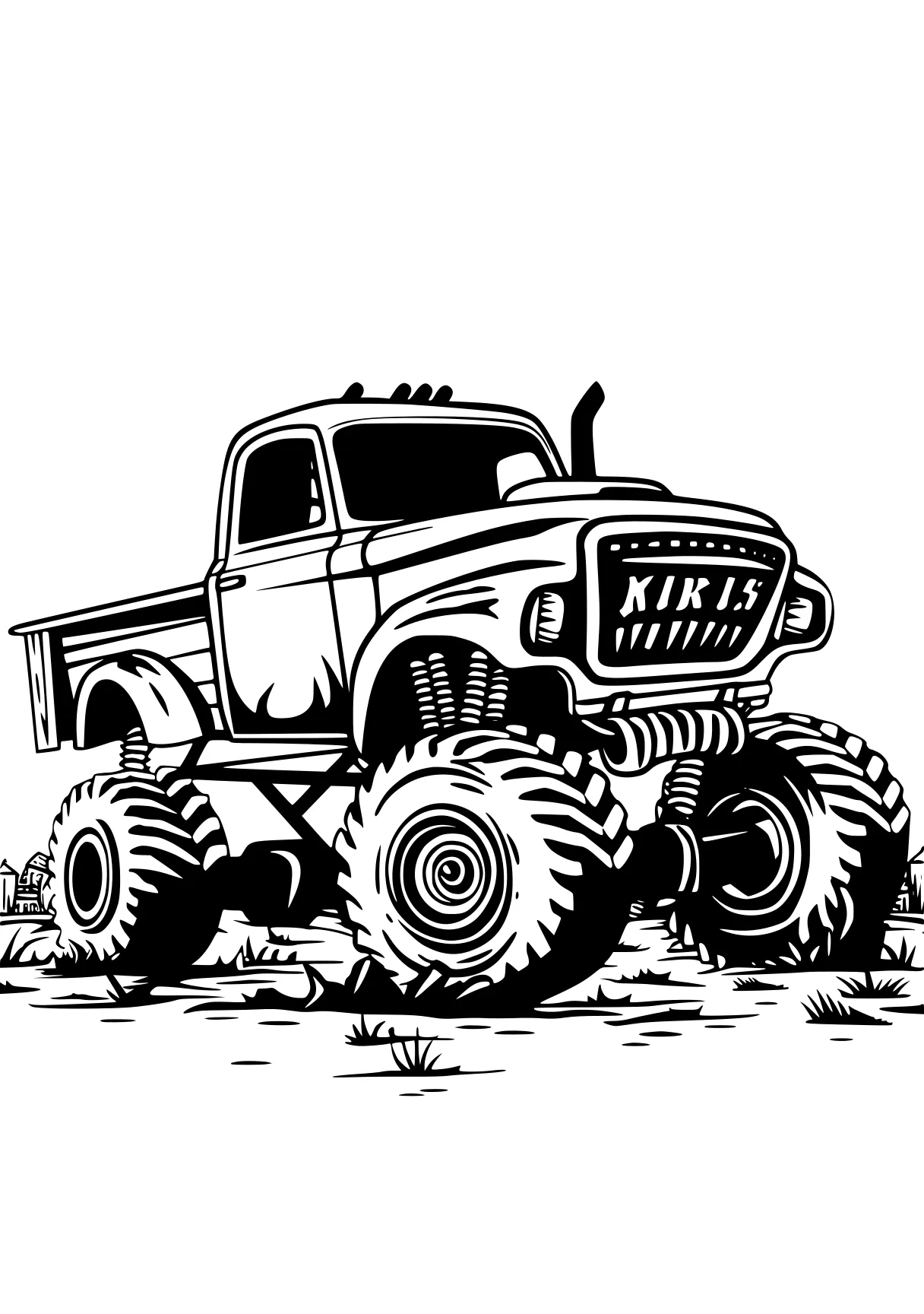 monster truck coloring pages truck, trucks, crawler, jeep, vehicle, free page downloads