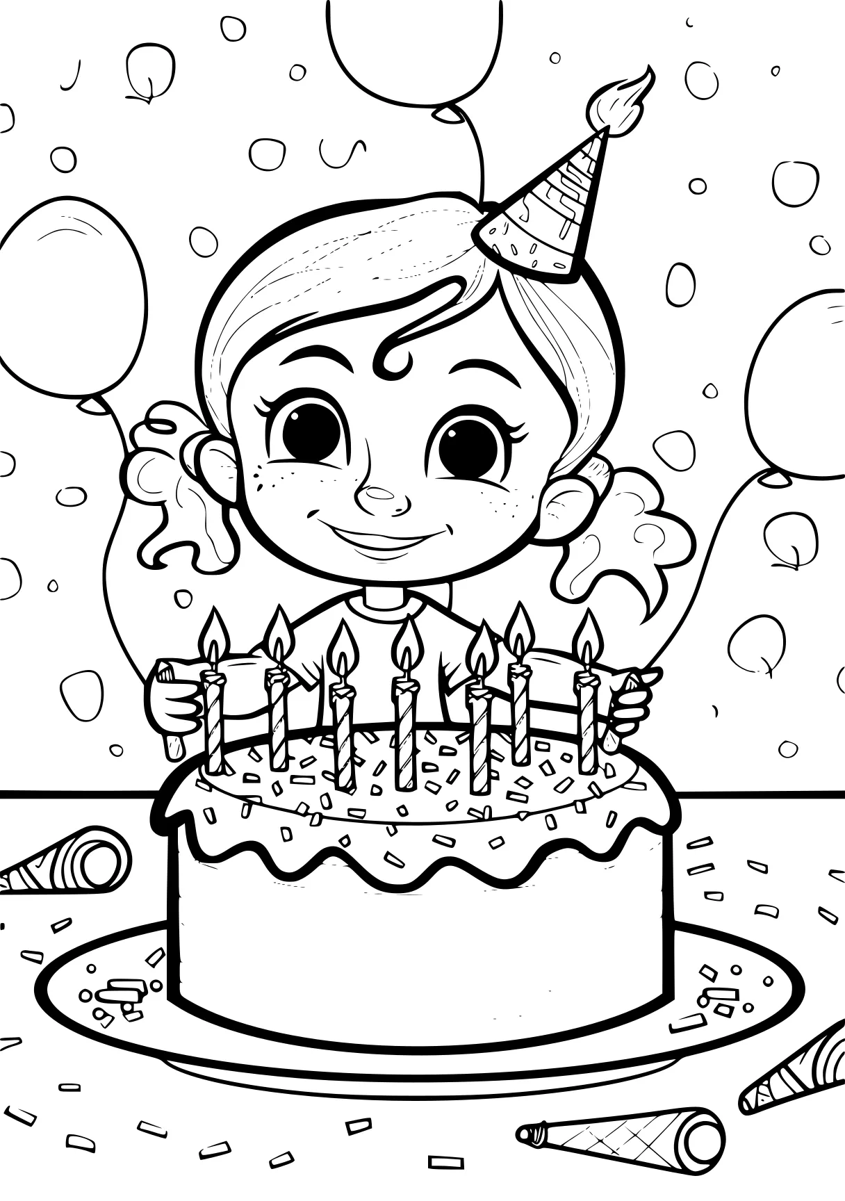 happy birthday coloring sheet, birthday, shopkins, cake, free page downloads