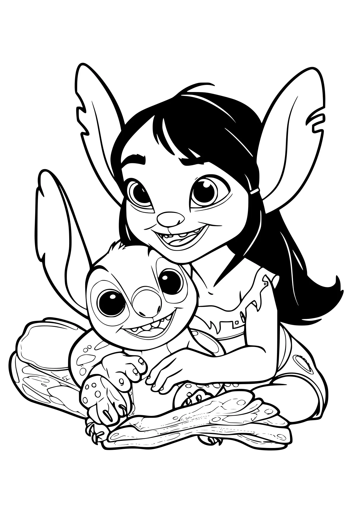 lilo and stitch coloring pages stitch, lilo, bunnies, bunny, pet, free page downloads