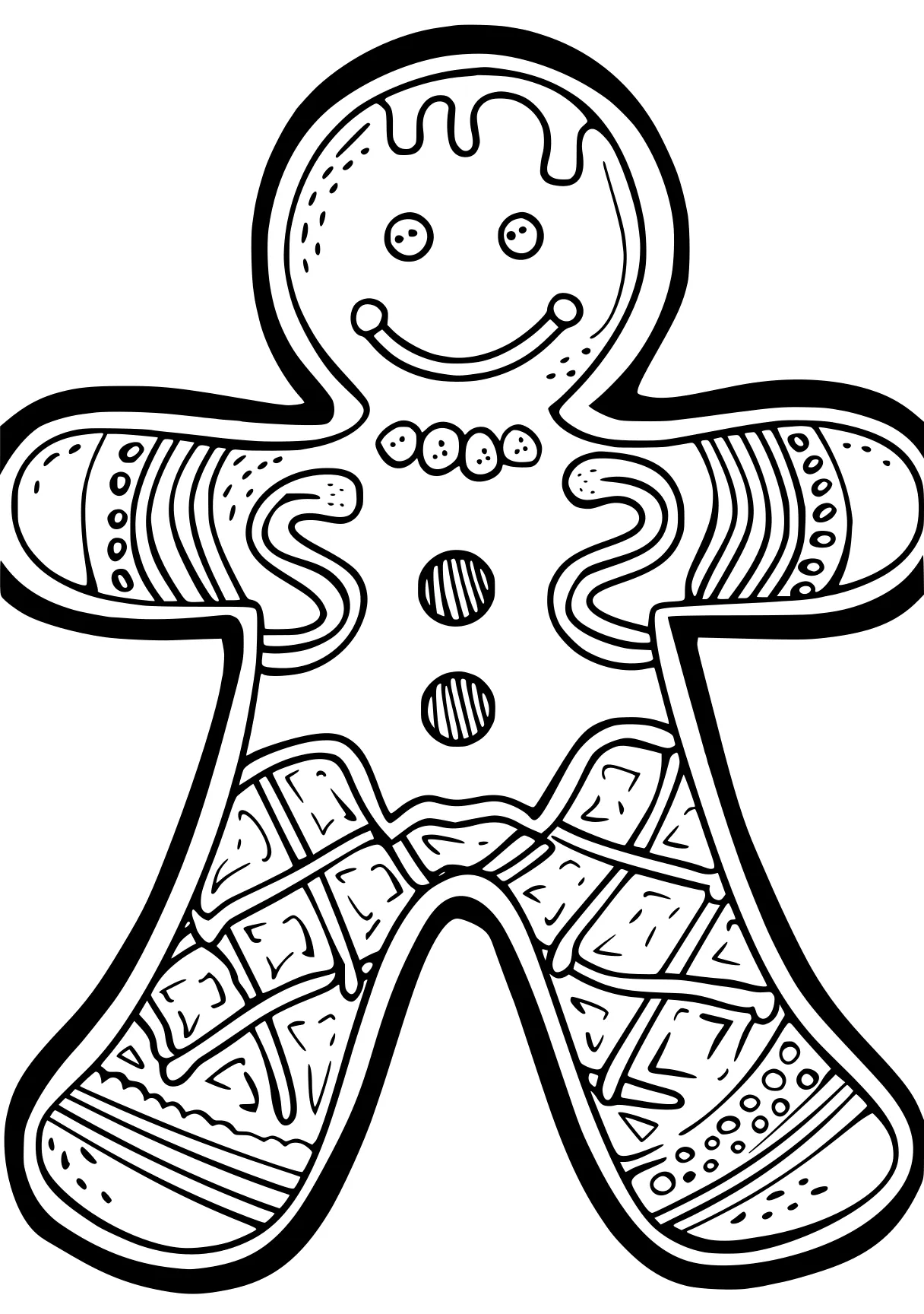 gingerbread man coloring page ornament, skeleton, relief, tanjiro, gingerbread, free downloads