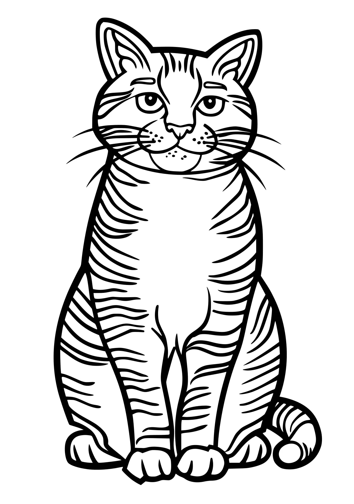 cat coloring pages tiger, cat, bengals, garfield, illustrator, free page downloads