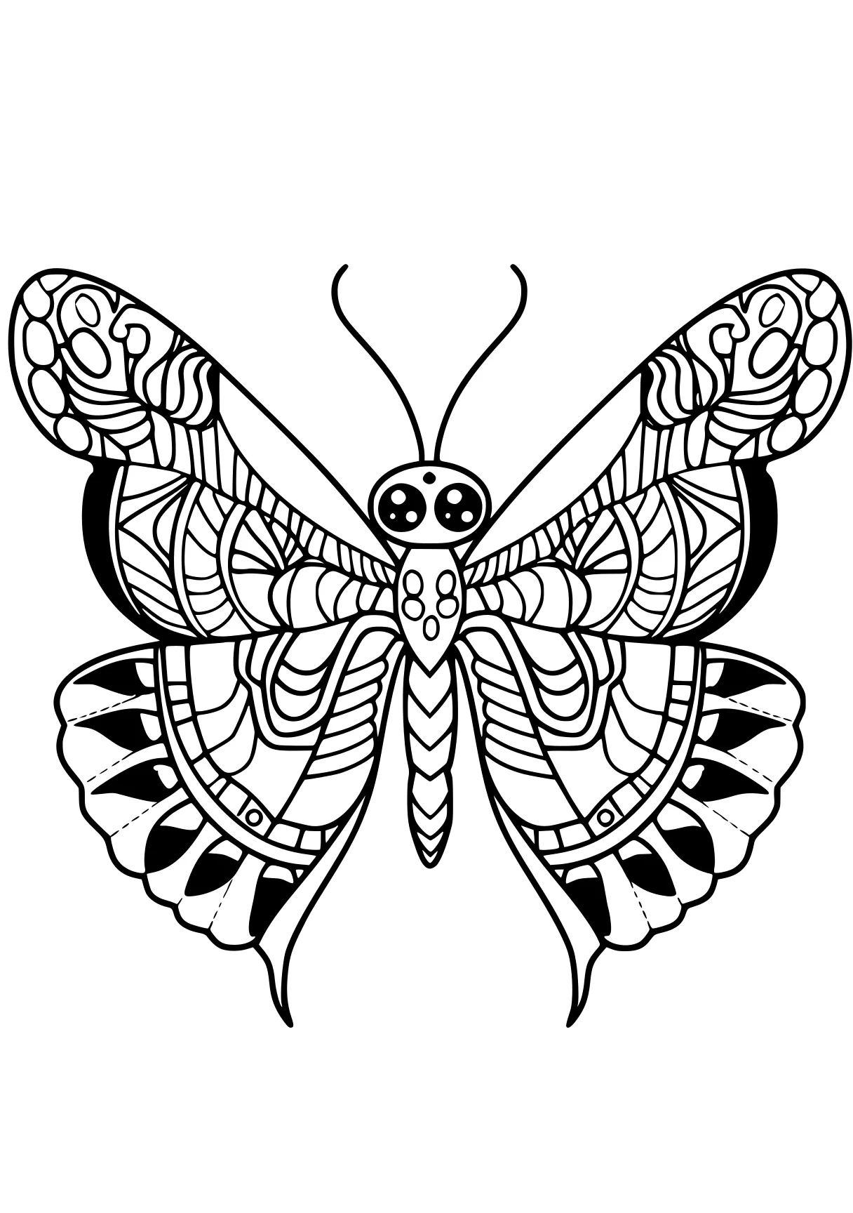 color by number coloring pages insect, butterfly, insects, bee, butterflies, free page downloads