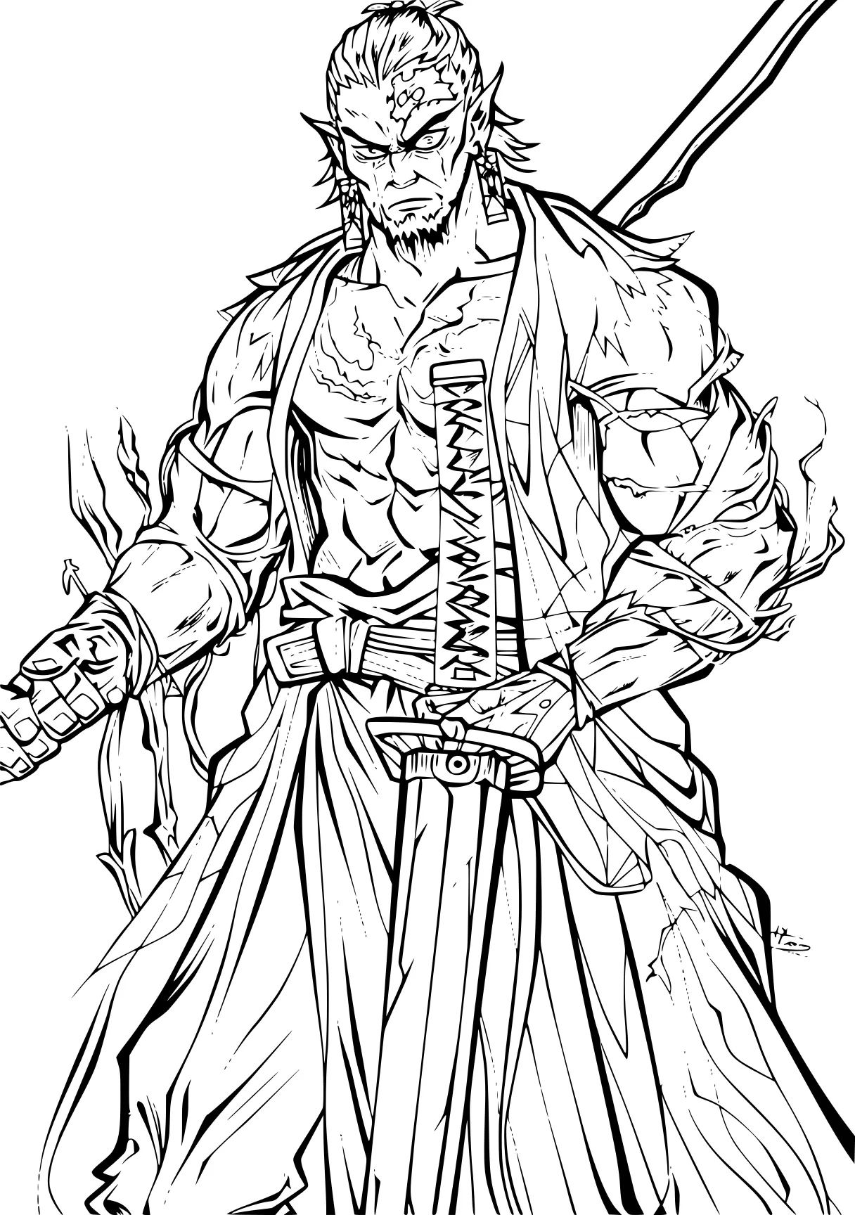 demon slayer colouring pages broly, wolverine, mass, hercules, bowser, free coloring page downloads