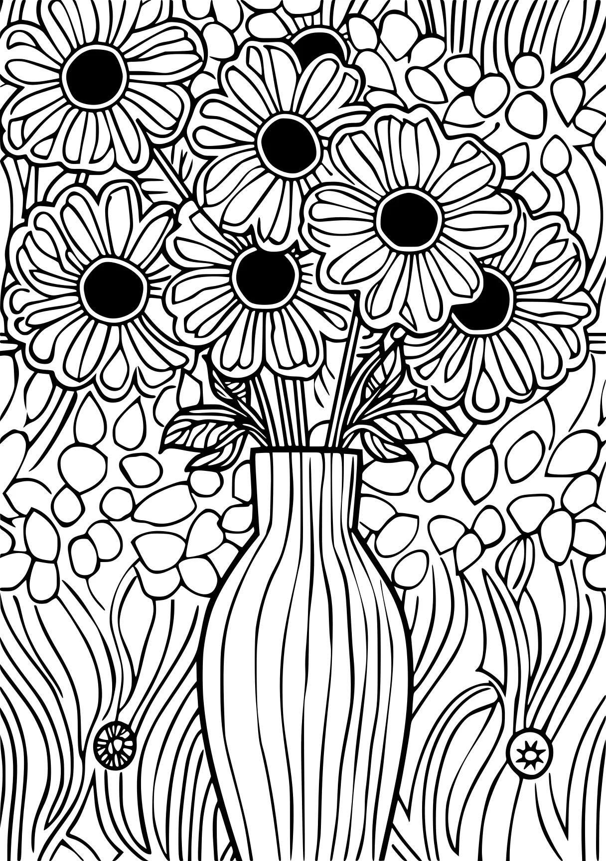 mothers day coloring sheet, zentangle, colouring, sunflower, free page downloads