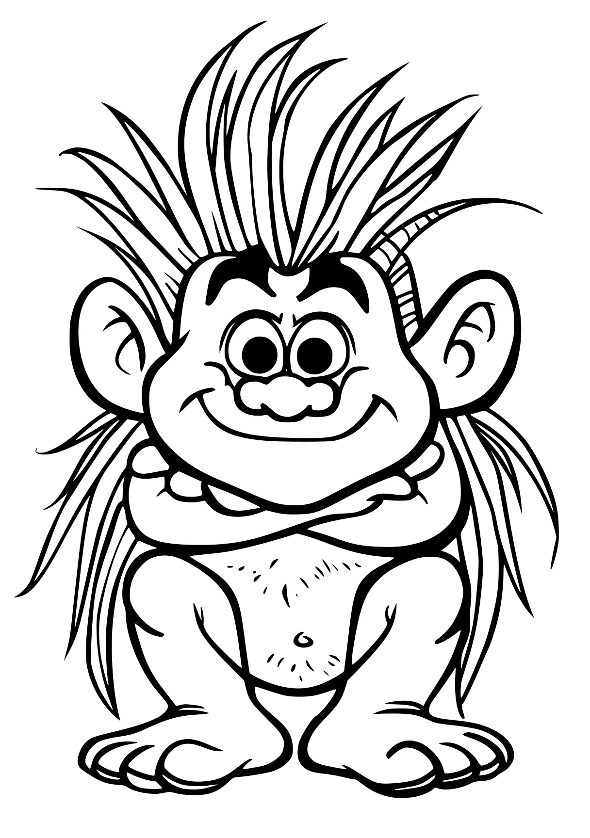 troll coloring pages monkey, gorilla, troll, broly, trolls, free page downloads