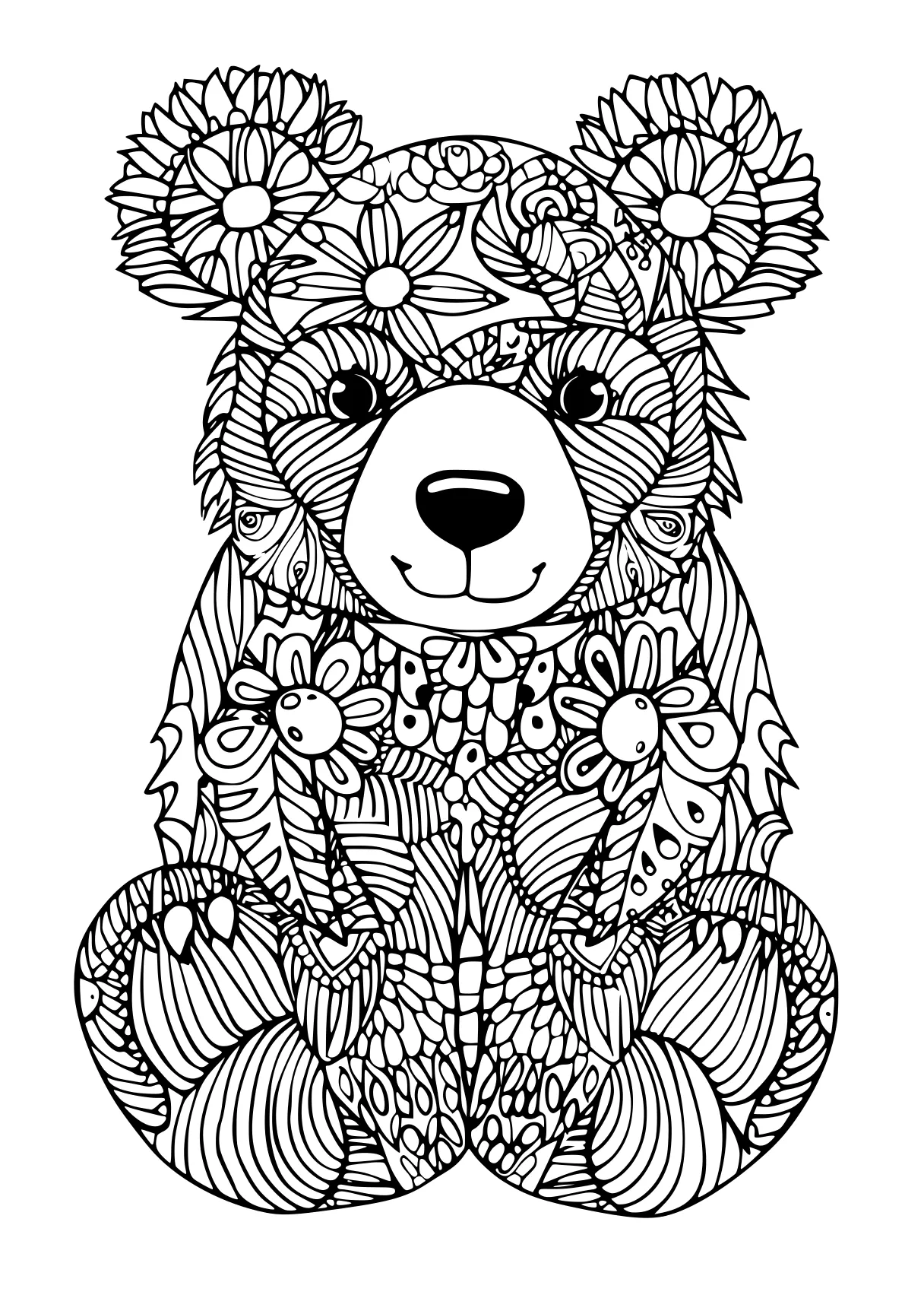 amazon coloring books for adults bear, koala, bears, free page downloads