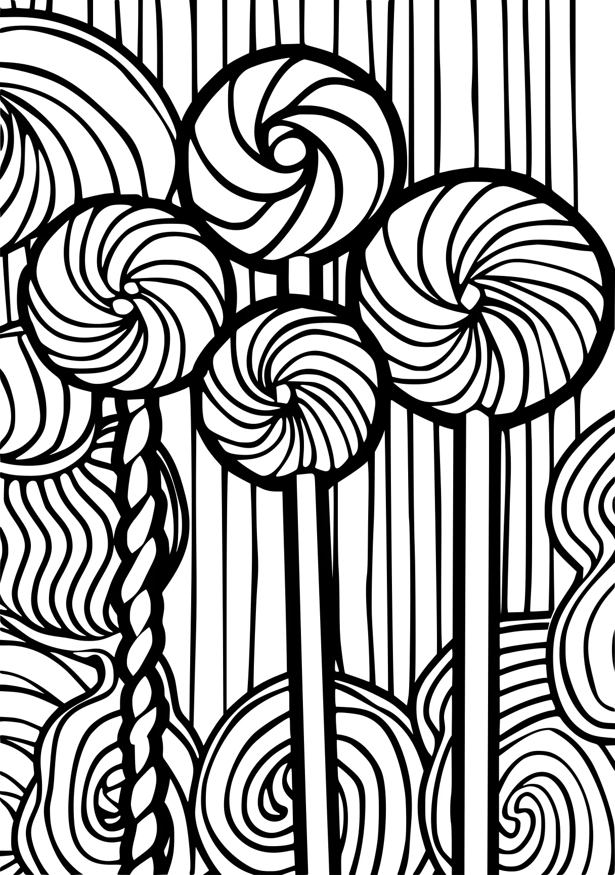 candy coloring page, pattern, zentangle, patterns, free downloads