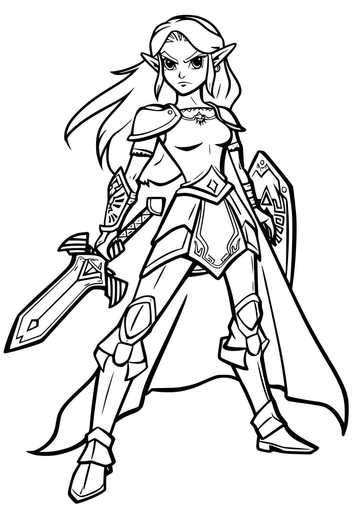 zelda coloring pages knight, diana, rosalina, zelda, link, free page downloads