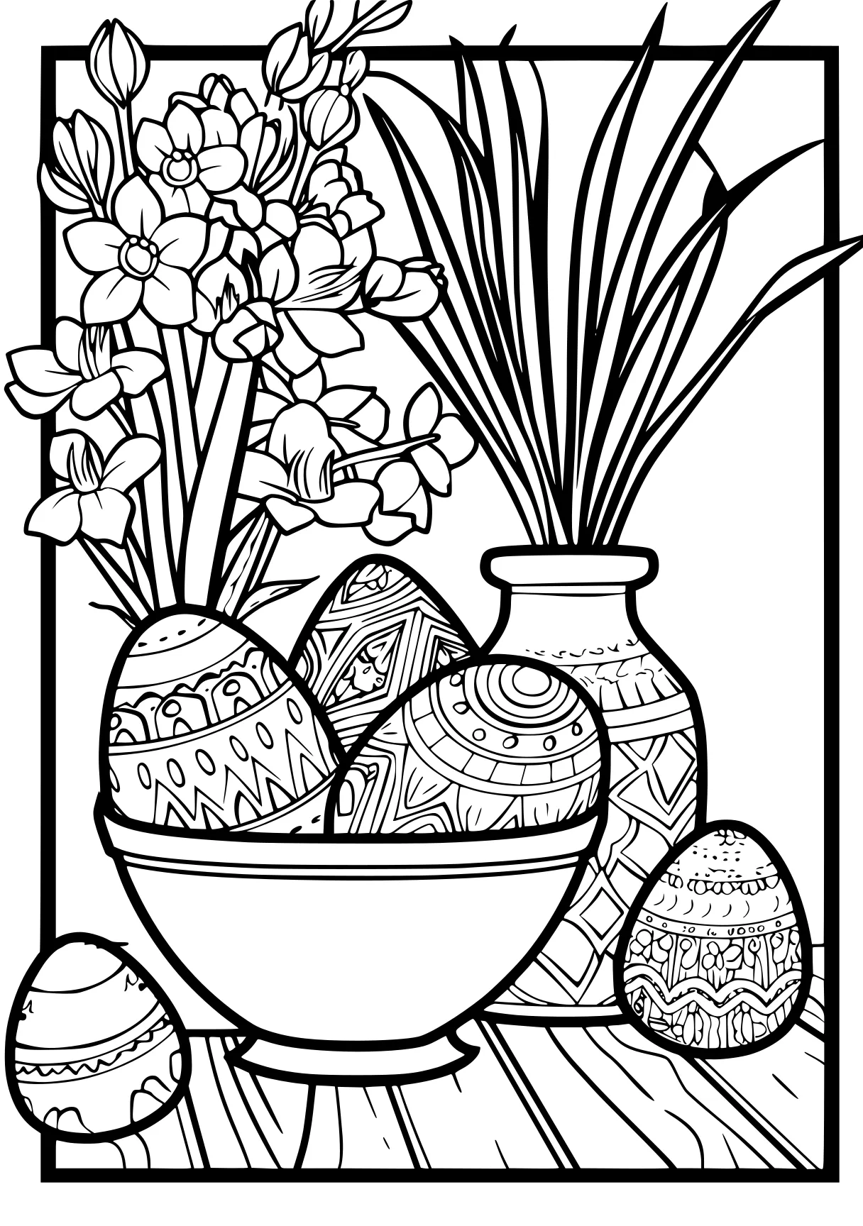 easter coloring pages, zentangle, colouring, coloring, free page downloads