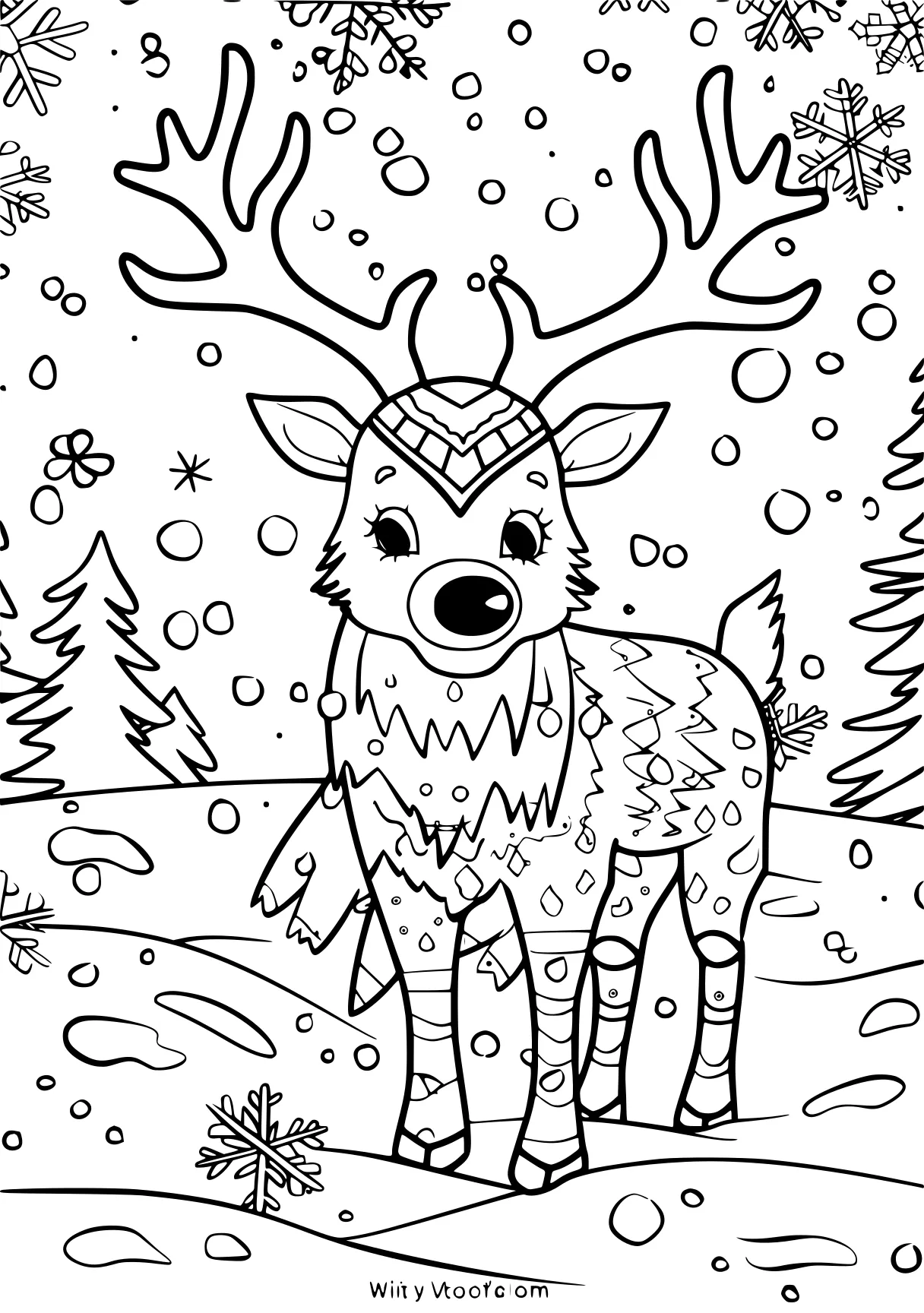 color by number worksheets deer, rudolph, reindeer, bambi, free coloring page downloads