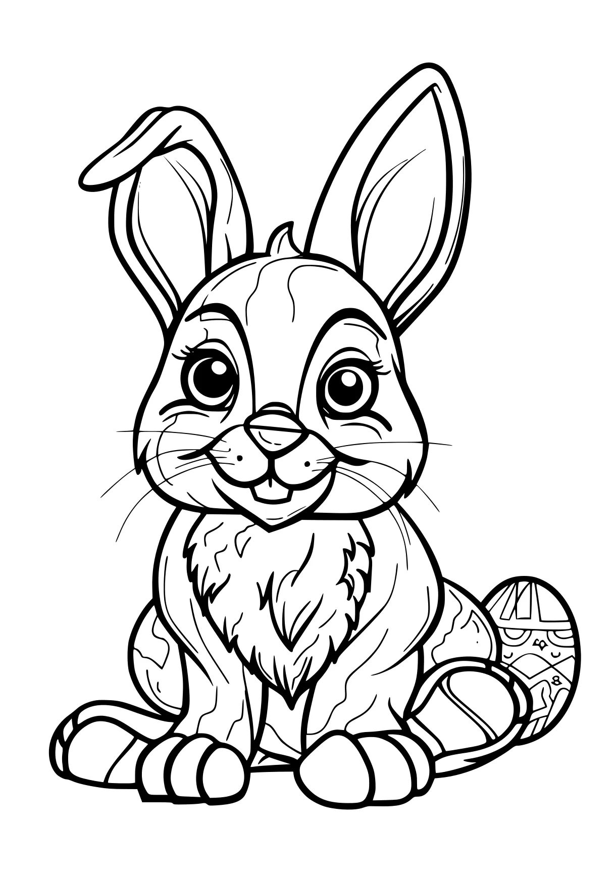 easter bunny coloring page rabbit, bunny, scorbunny, free downloads