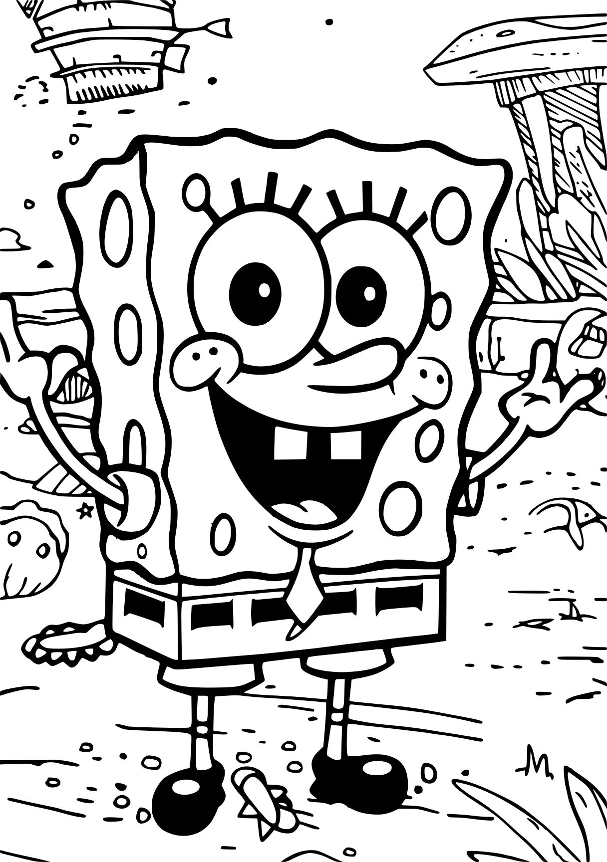 spongebob coloring pages squarepants, spongebob, sponge, patrick, bob, free page downloads