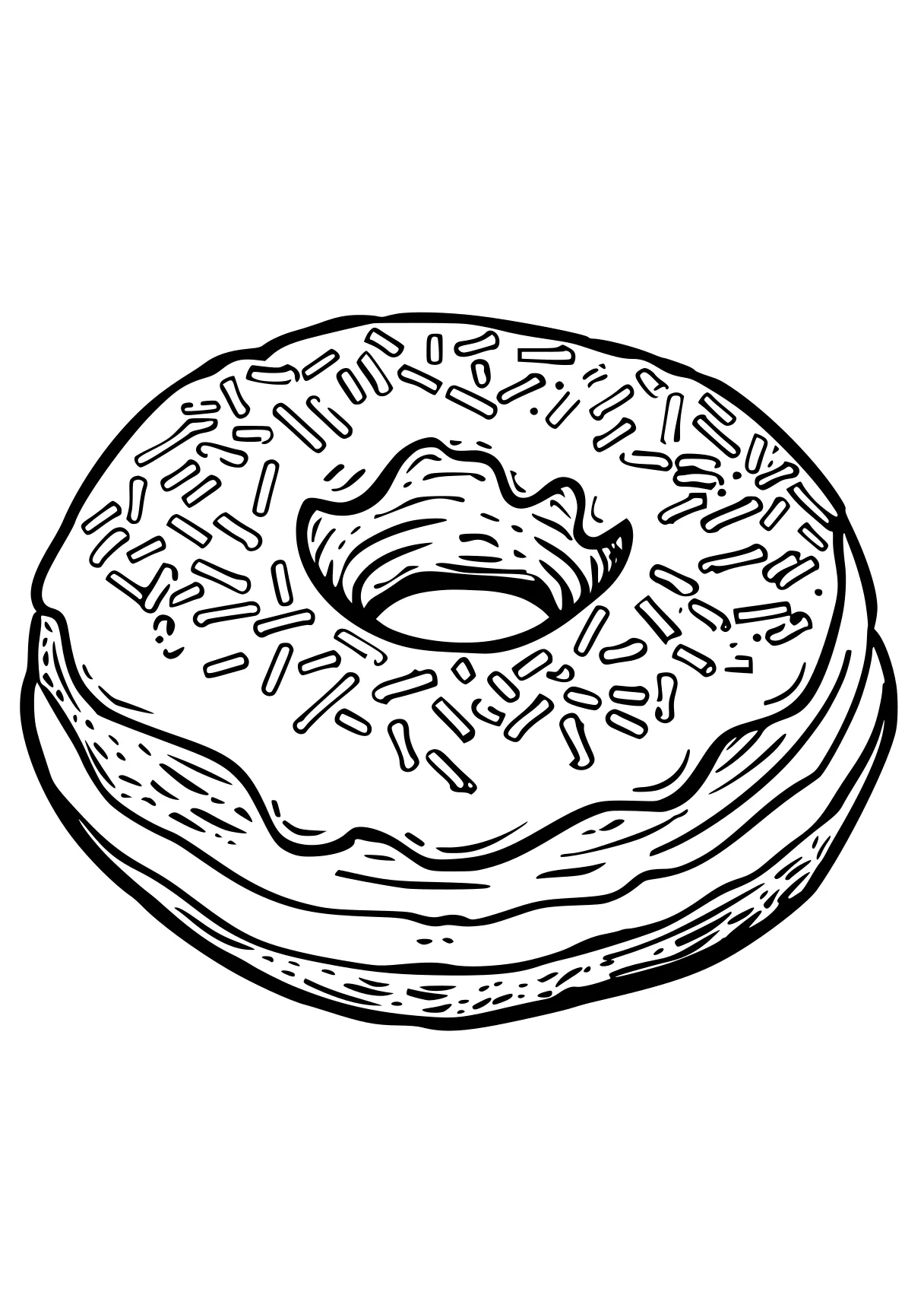 donut coloring page donut, pie, cake, foods, food, free downloads