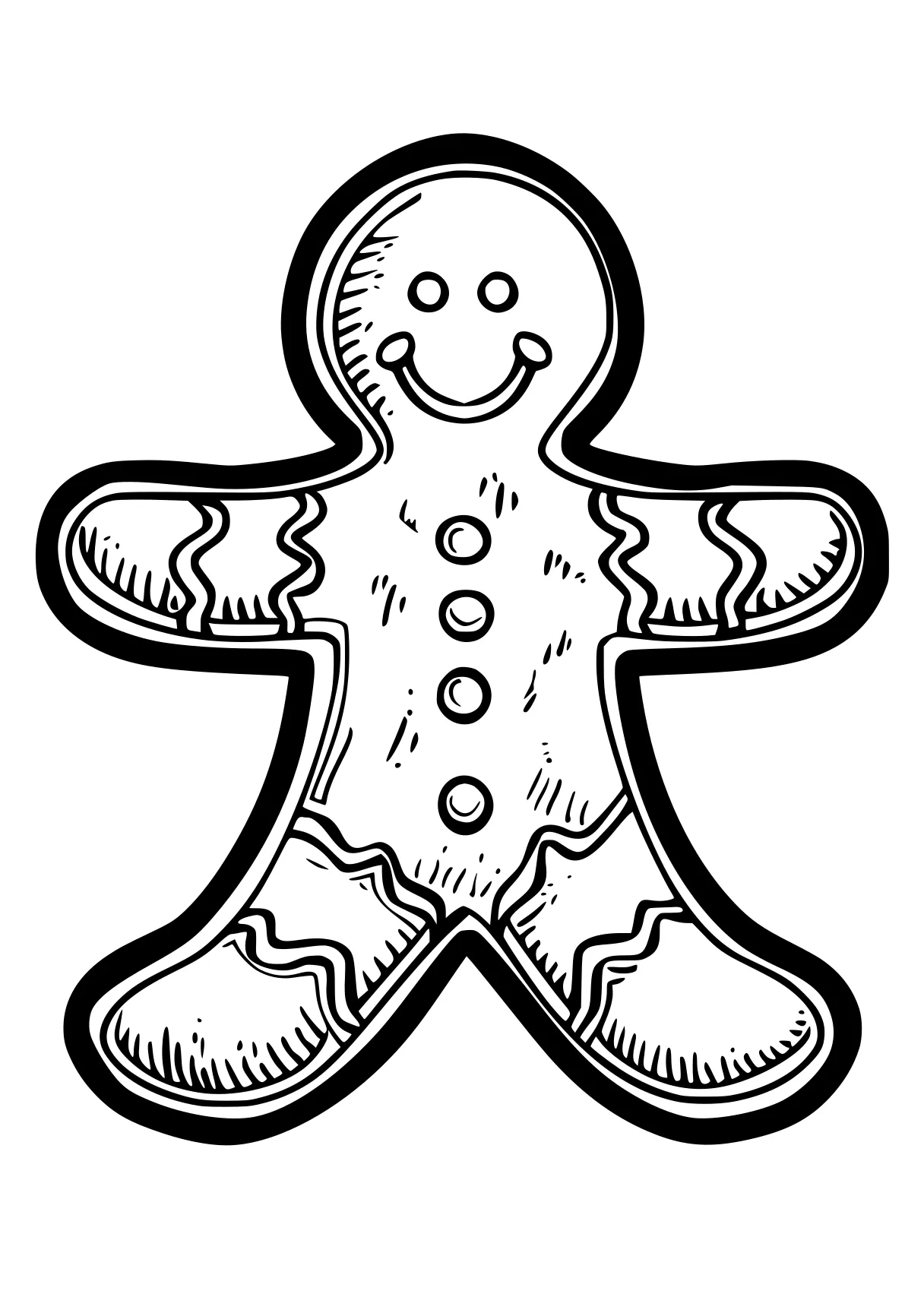 gingerbread man coloring page gingerbread, spiroglyphics, octopus, dot, tanjiro, free downloads