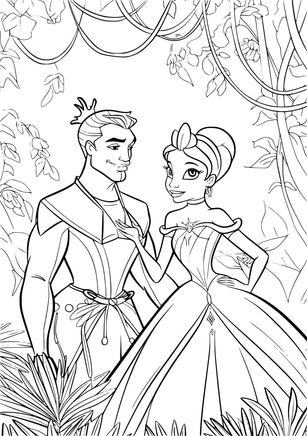 princess and the frog coloring pages tangled, printables, frozen, preview, princess, free page downloads