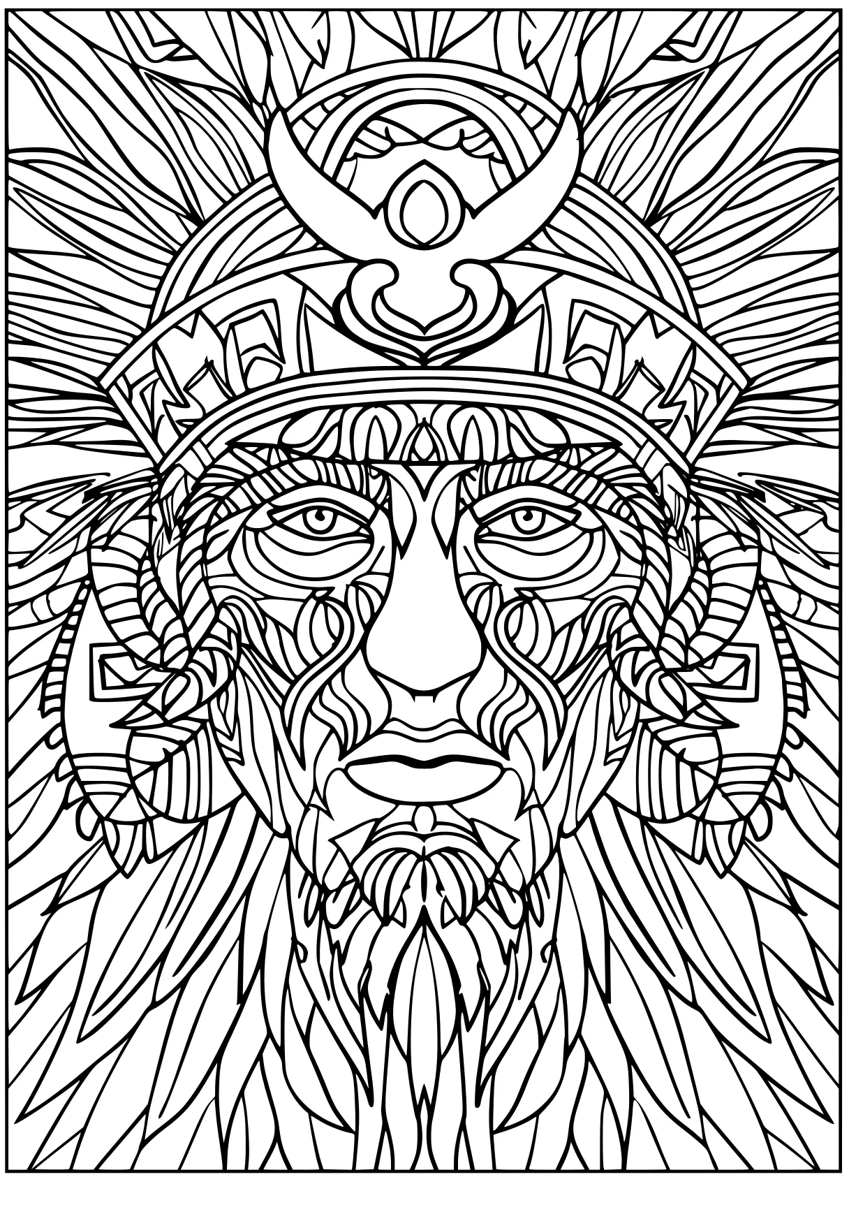 coloring sheets for adults, lion, illustrator, mandalas, free page downloads