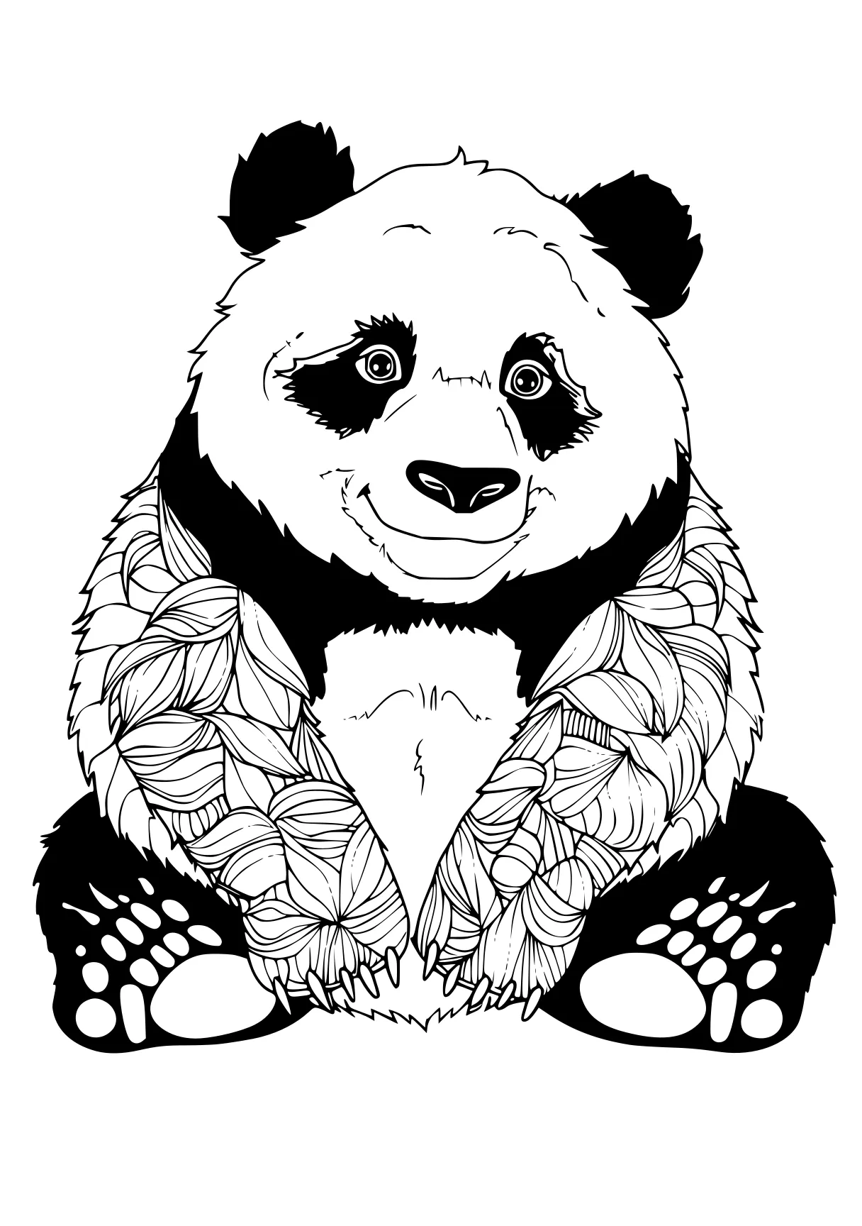 panda bear coloring pages panda, bear, kung, wan, illustrator, free page downloads