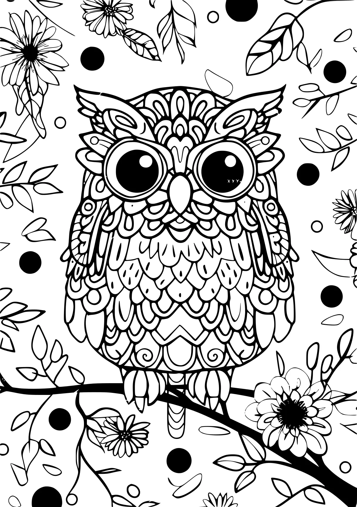 adult coloring printable owl, illustrator, colouring, free page downloads