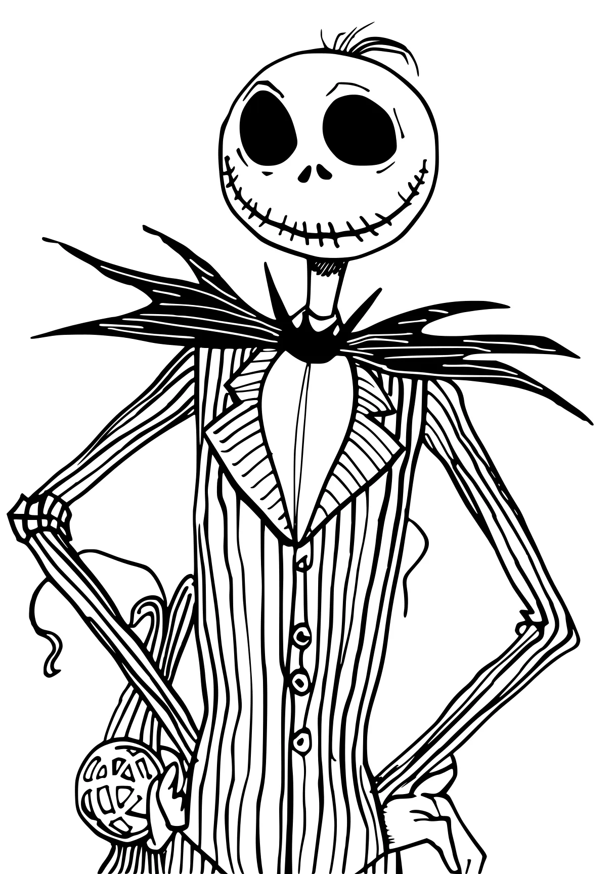 coloring pages nightmare before christmas skellington, skeleton, scarecrow, muertos, jack, free page downloads