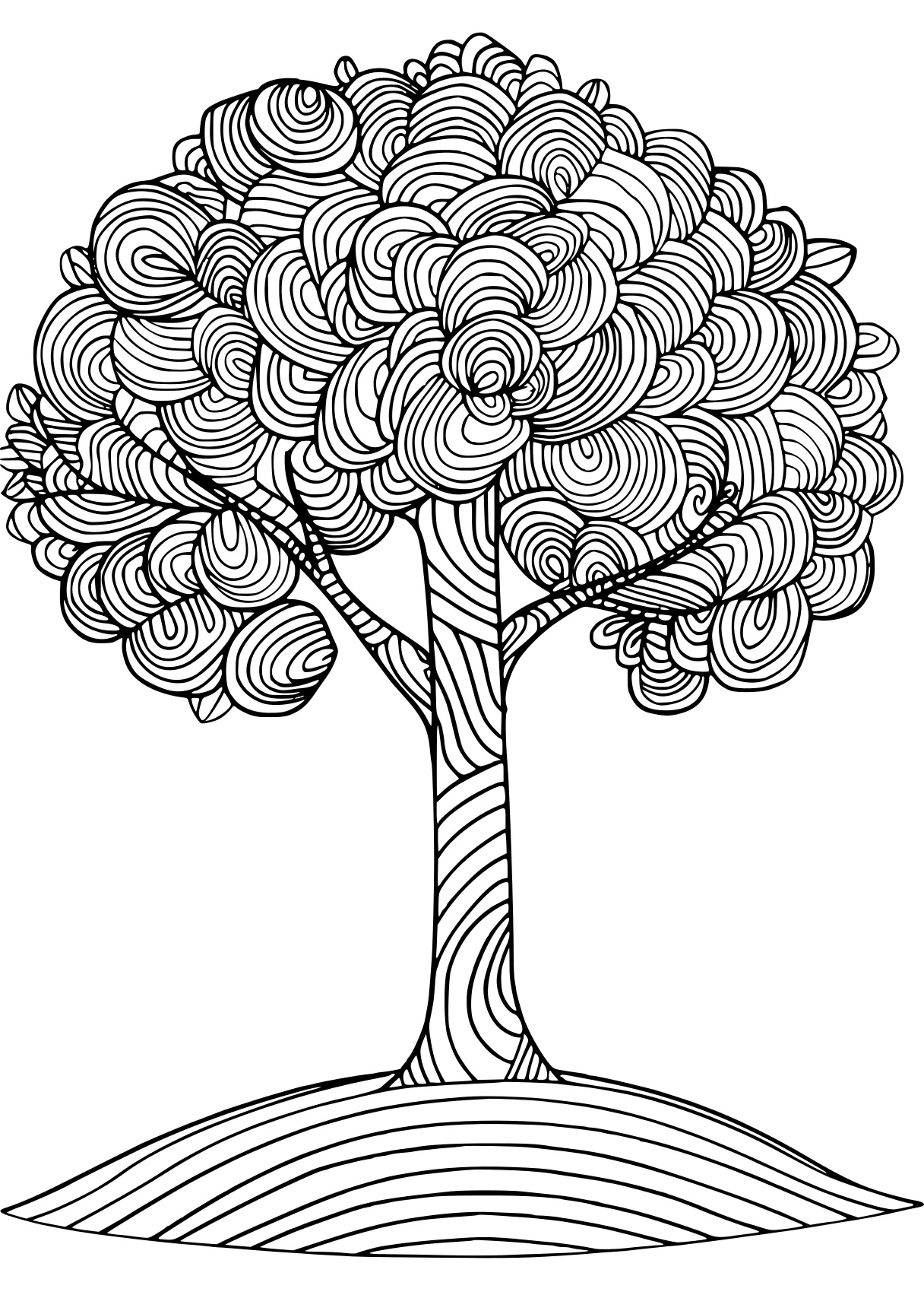 tree coloring page tree, acorn, zacchaeus, ornament, trees, free downloads