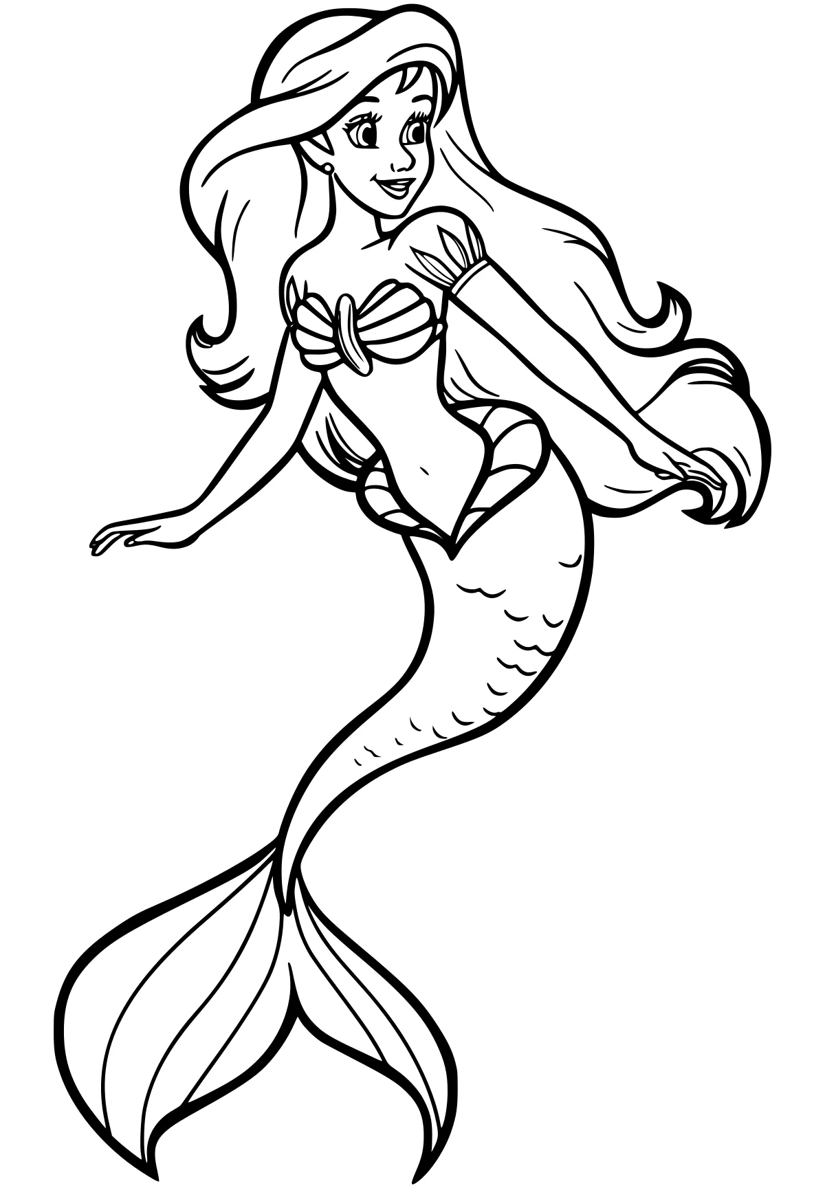 ariel mermaid coloring pages mermaid, siren, ariel, fish, sally, free page downloads