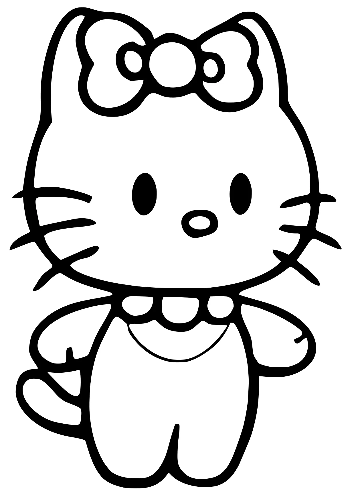 hello kitty pictures to color sanrio, garfield, kitty, unikitty, cinnamoroll, free coloring page downloads