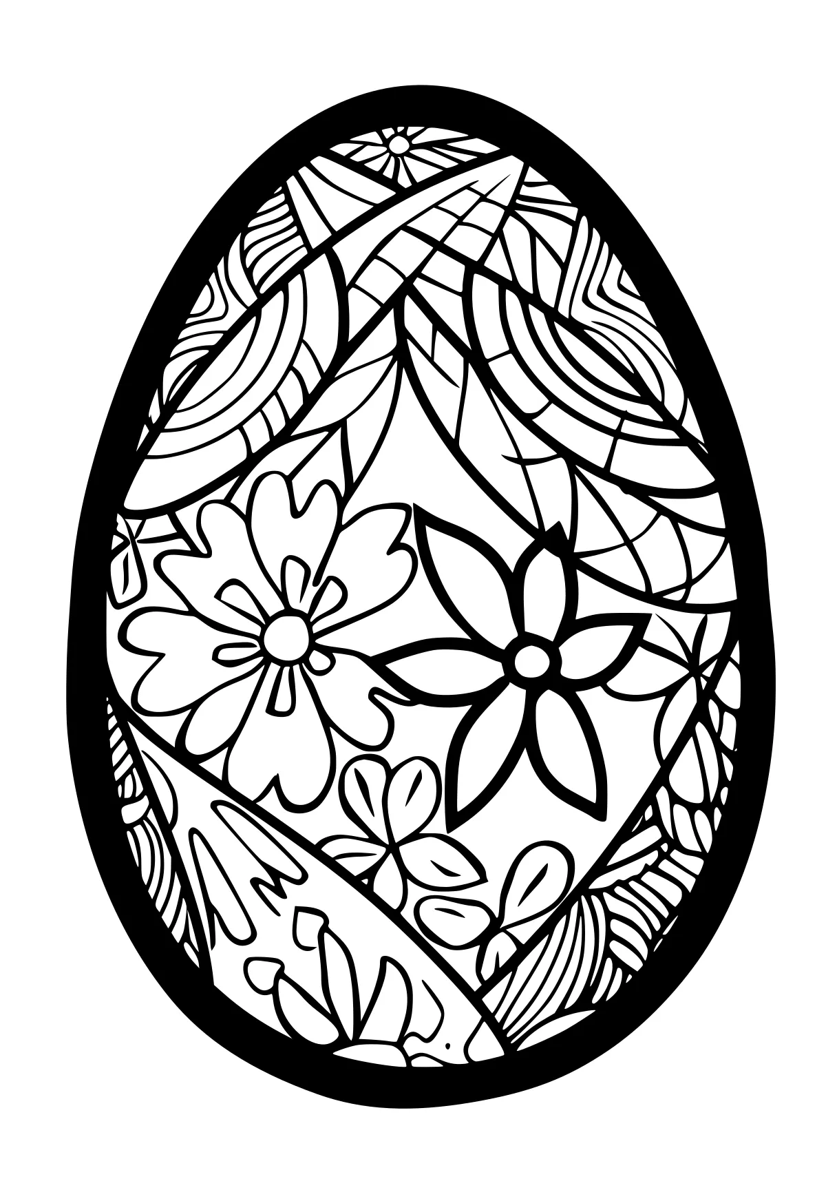 easter egg coloring sheet acorn, ornament, egg, tulip, free page downloads