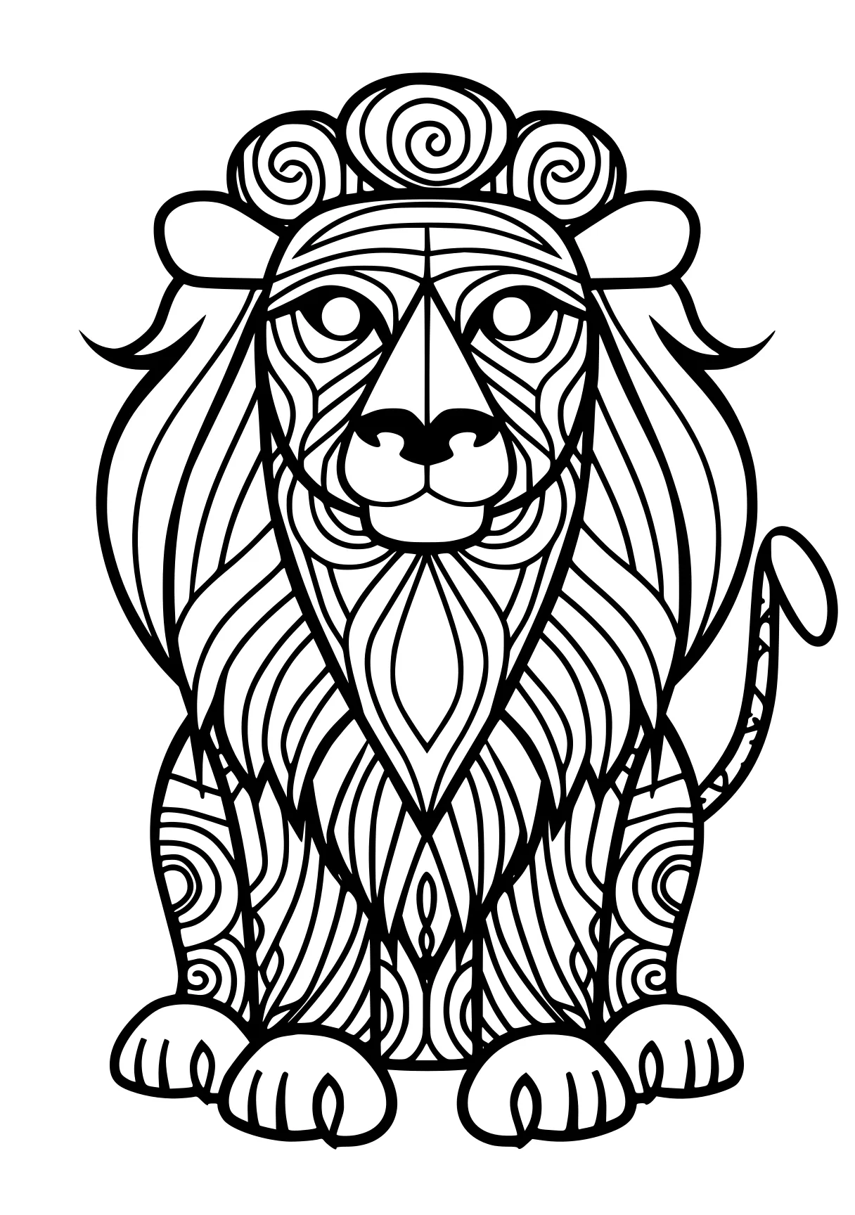 animal coloring pages lion, lions, tiger, free page downloads