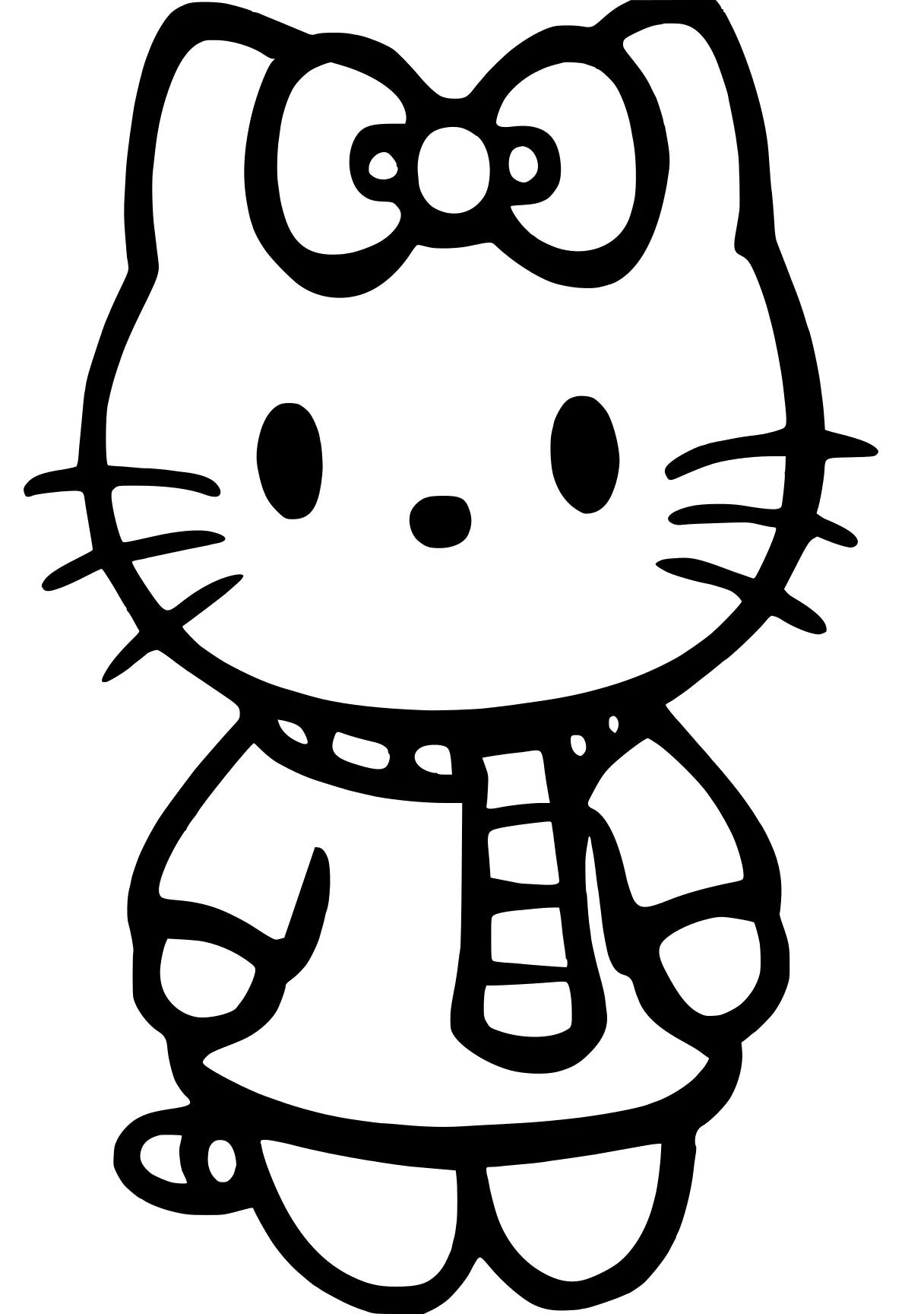 hello kitty coloring sheet garfield, kitty, sanrio, unikitty, cat, free page downloads