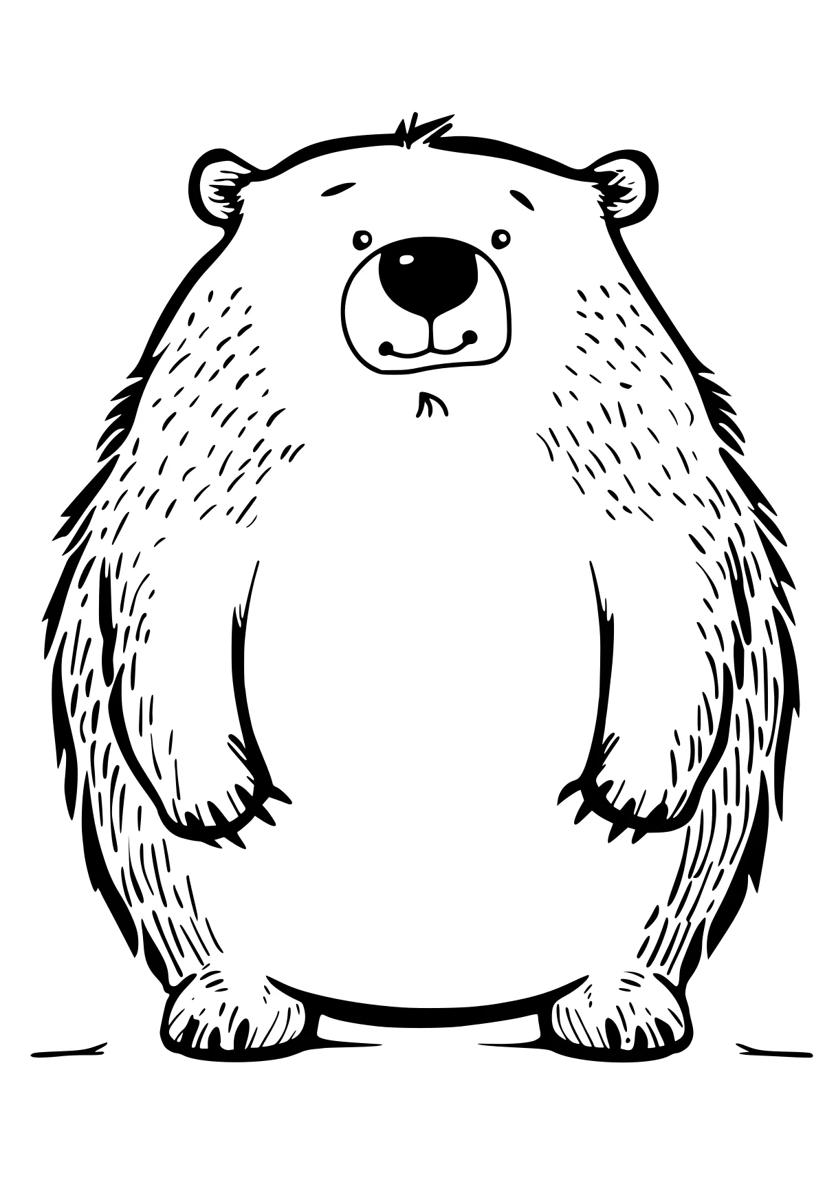 bear coloring pages bear, bears, polar, winnie, groundhog, free page downloads