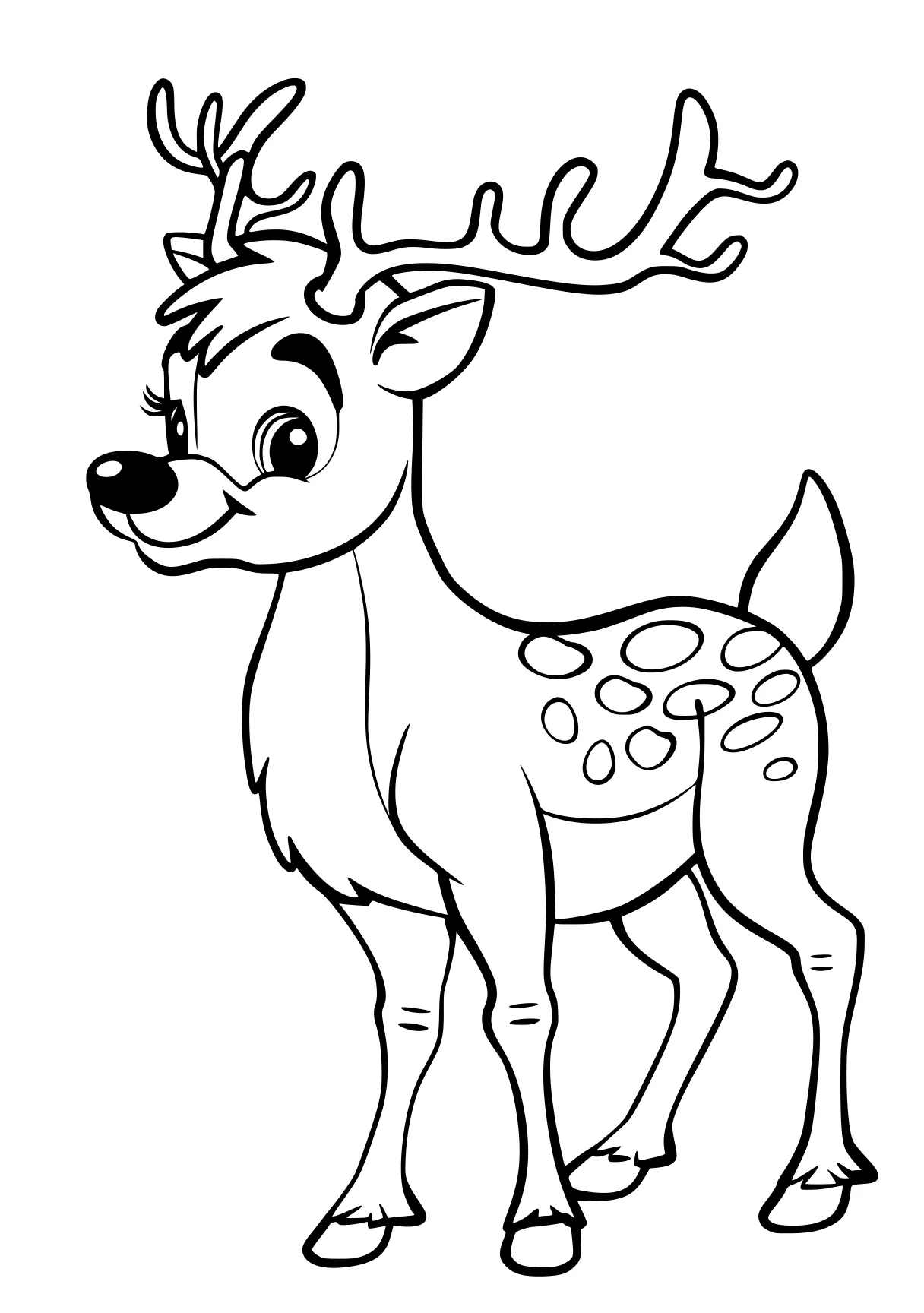 rudolph coloring pages deer, rudolph, moose, bambi, reindeer, free page downloads