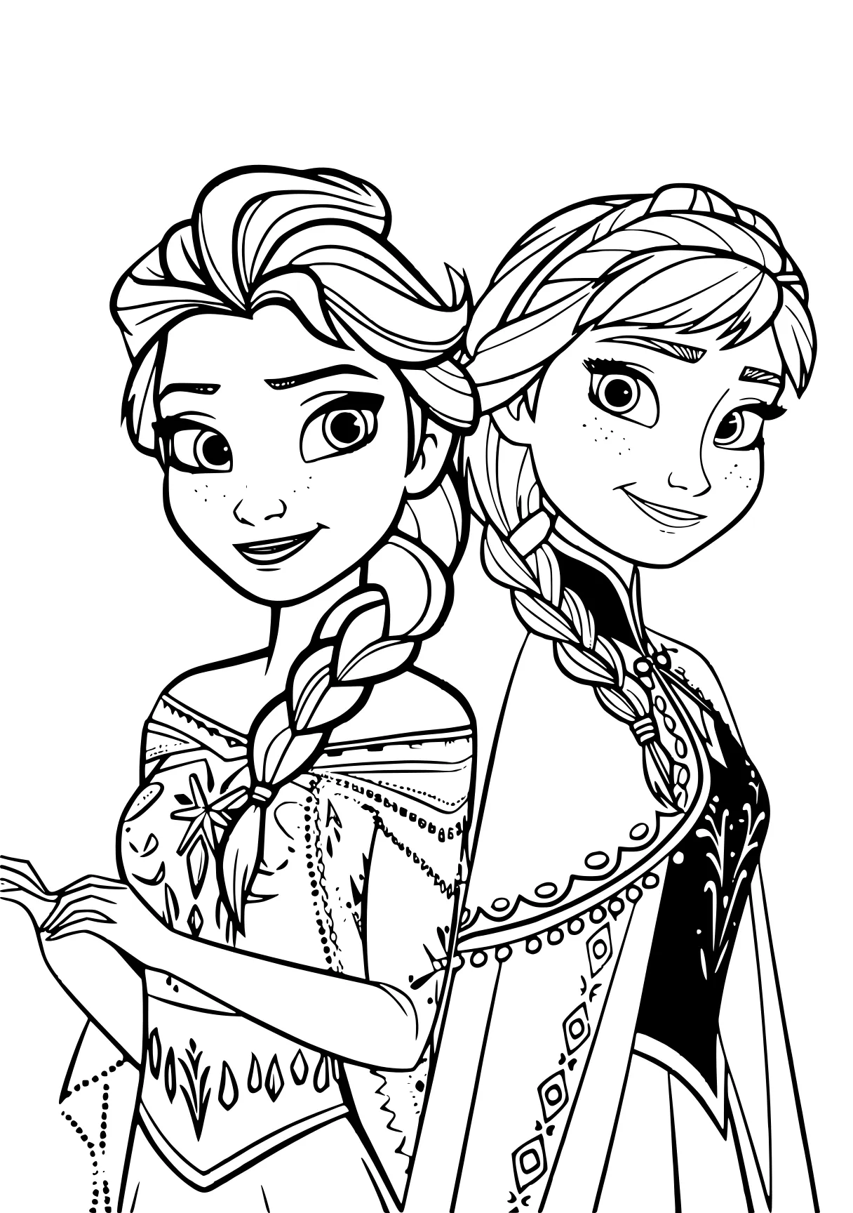 elsa and anna coloring pages frozen, tangled, elsa, rapunzel, descendants, free page downloads