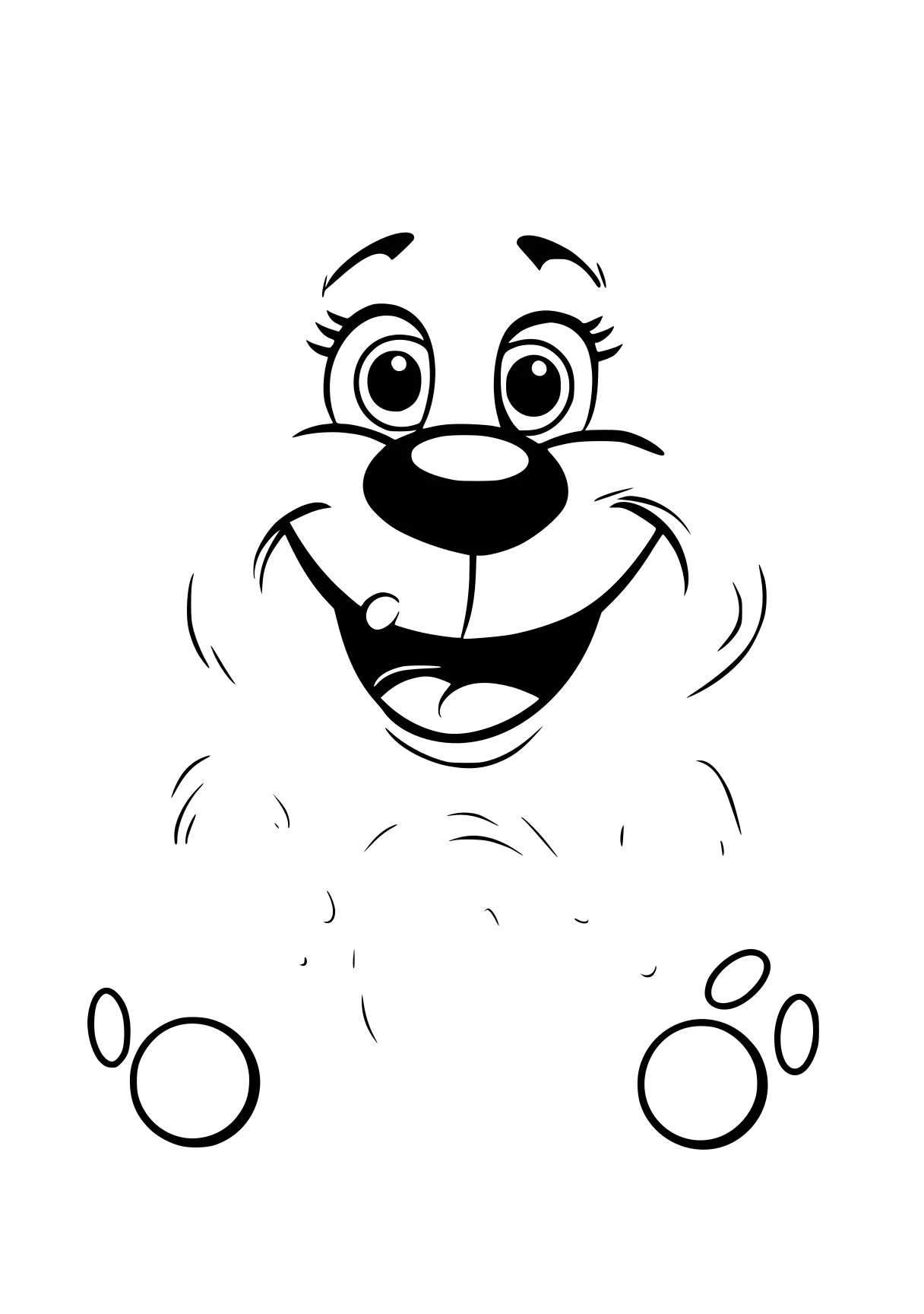 free printable coloring pages fazbear, raccoon, garfield, paw, olaf, page downloads