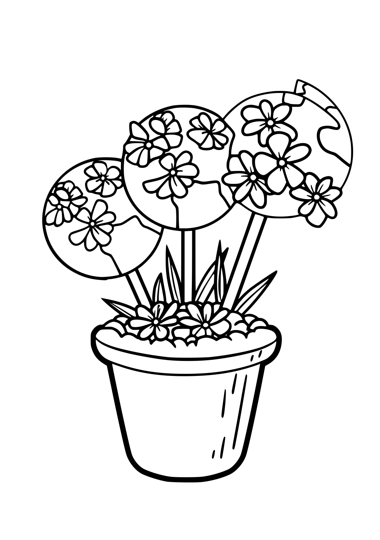 earth day coloring pages, plant, flower, flowers, free page downloads