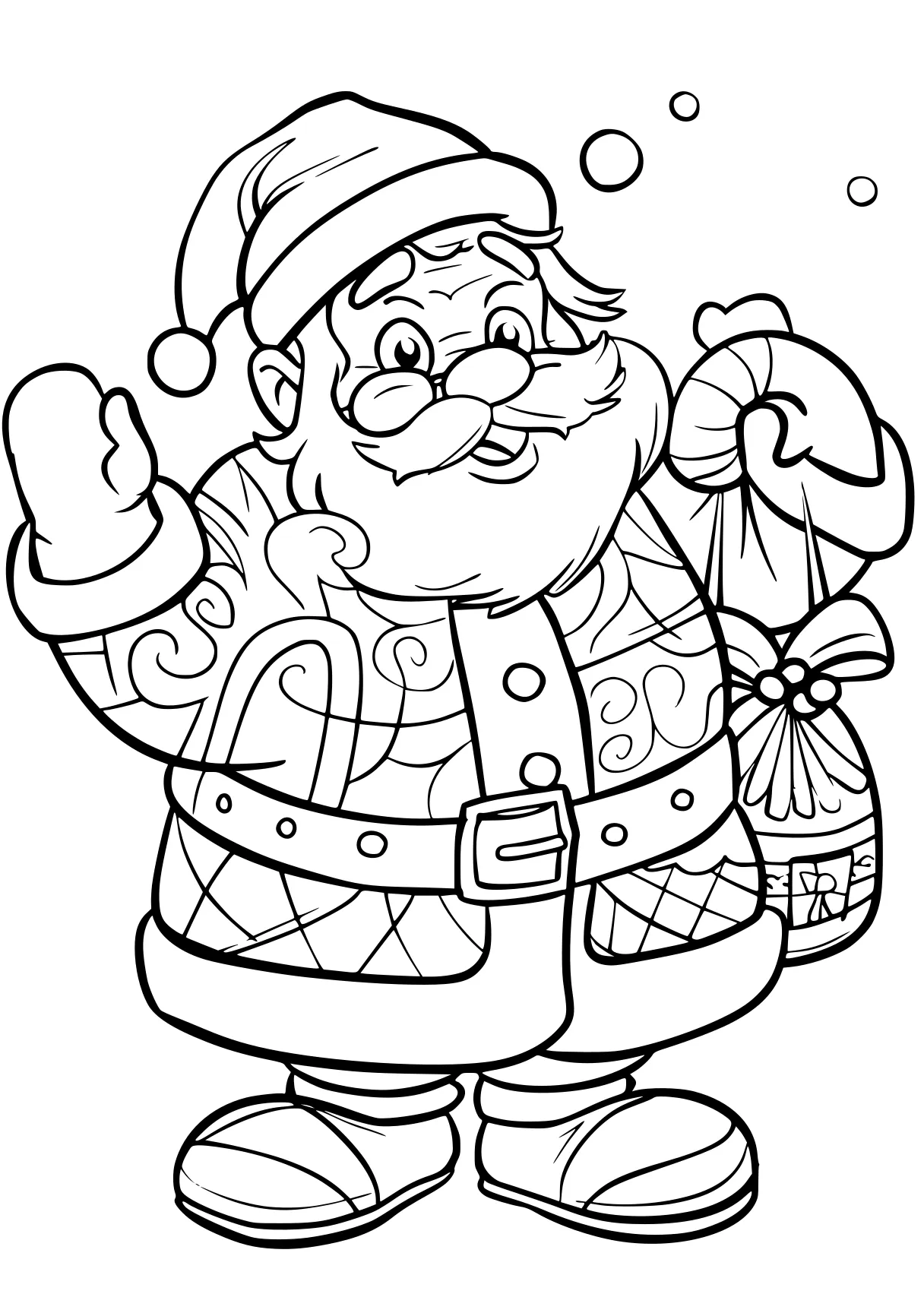 free christmas coloring pages claus, santa, gnome, page downloads